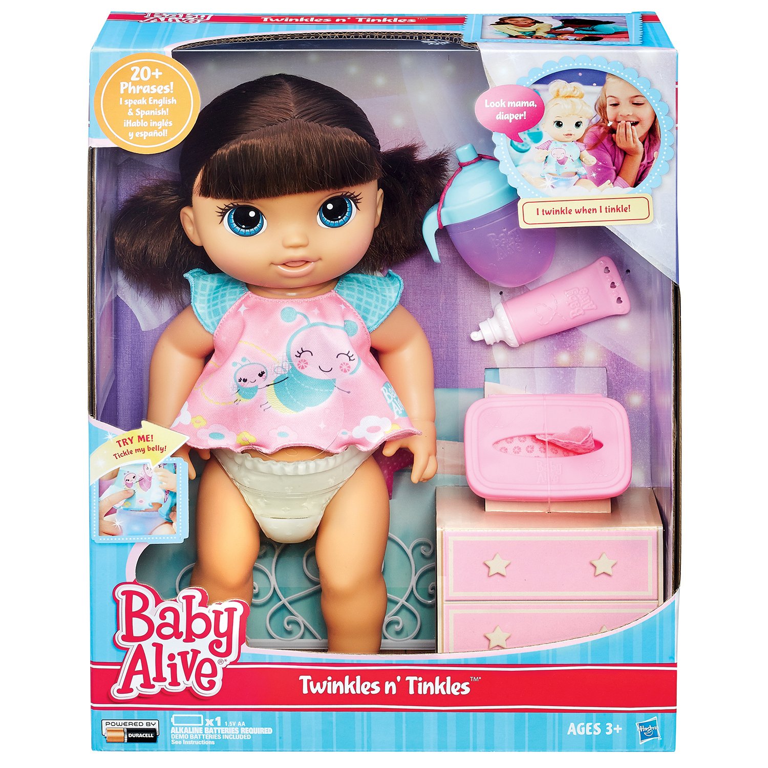 baby alive doll brunette