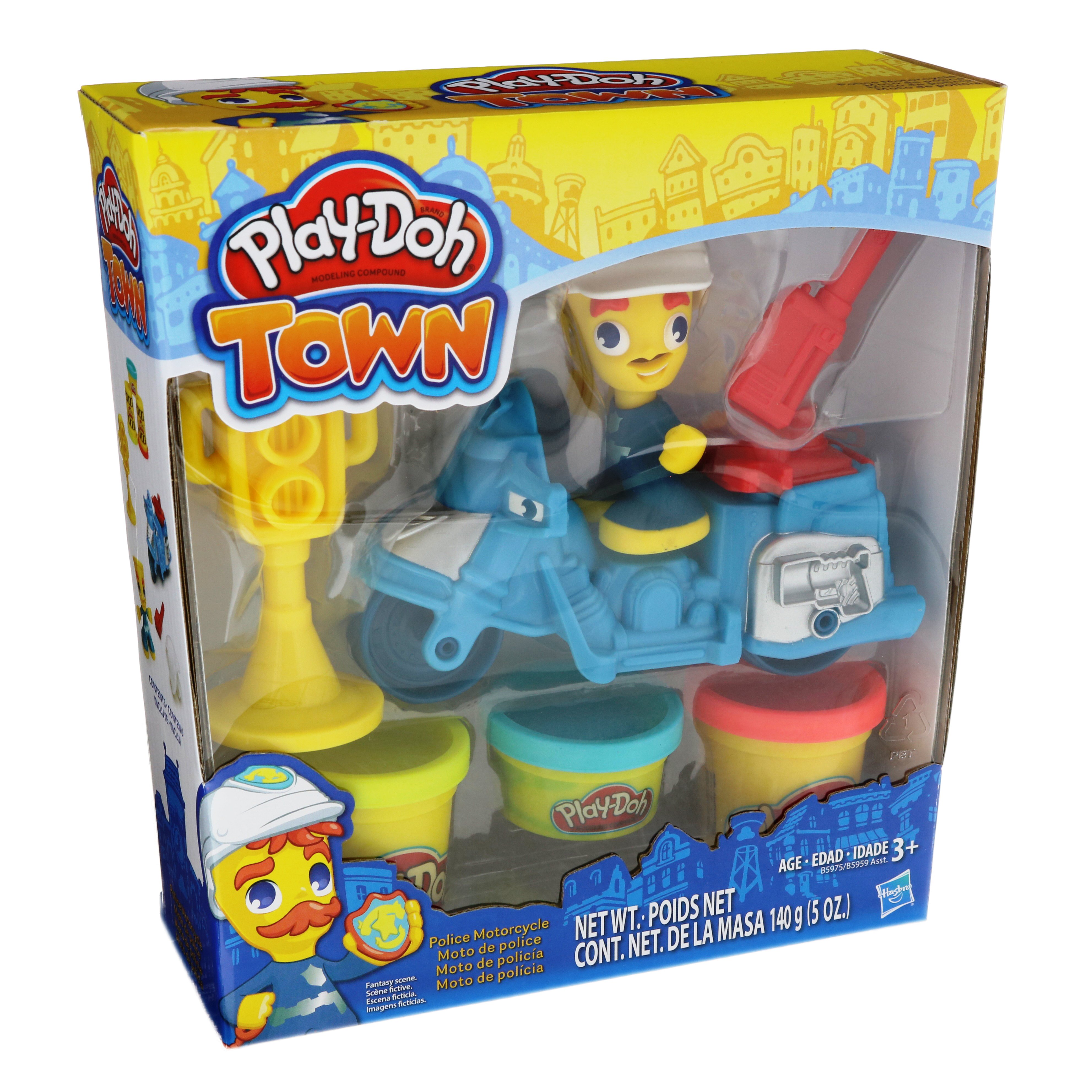 play doh town police motorcycle