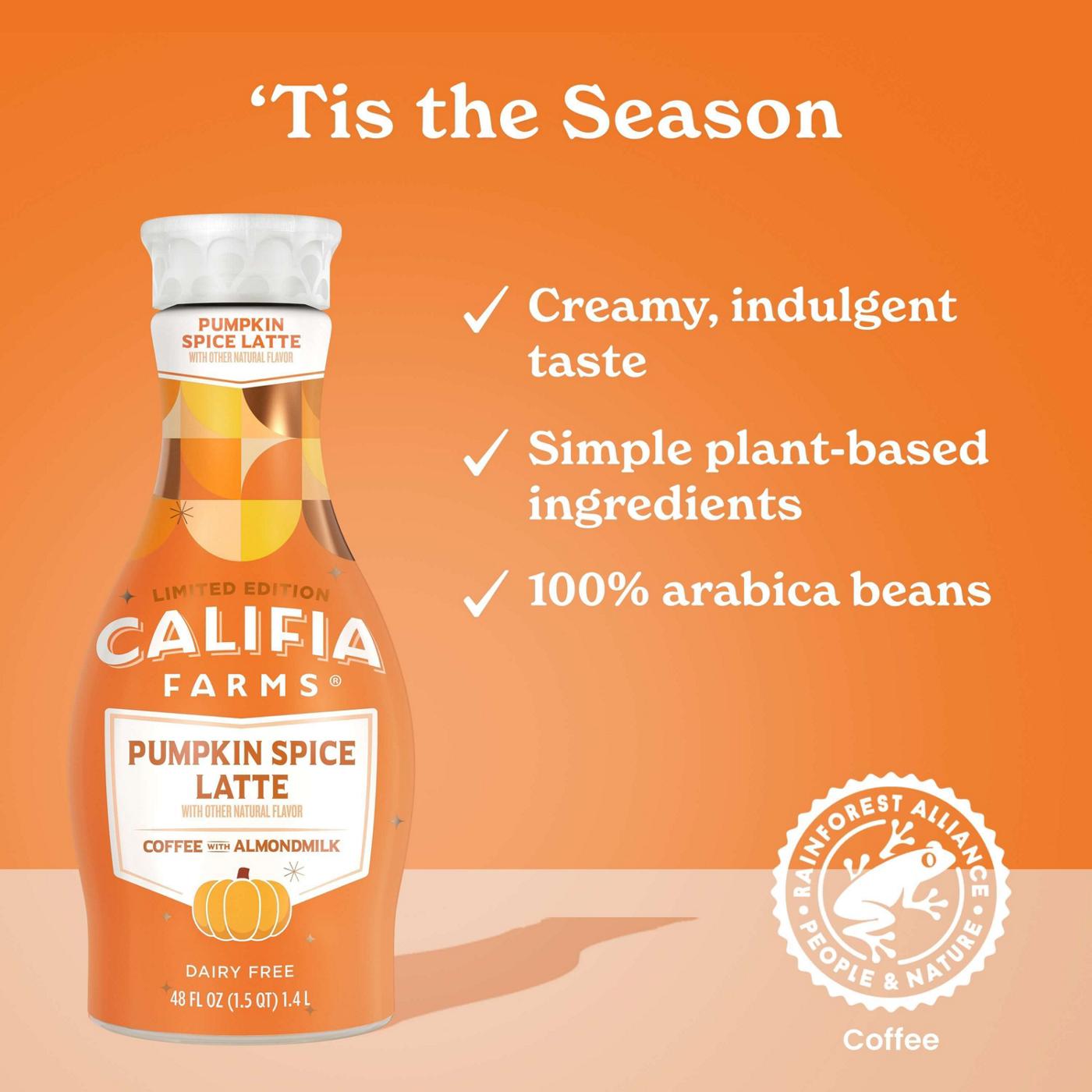 Califia Farms Pumpkin Spice Latte Coffee with Almond Milk; image 2 of 2
