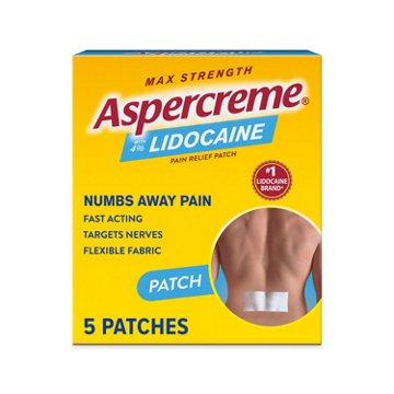 Aspercreme Lidocaine Pain Relief Patch, 5 ct