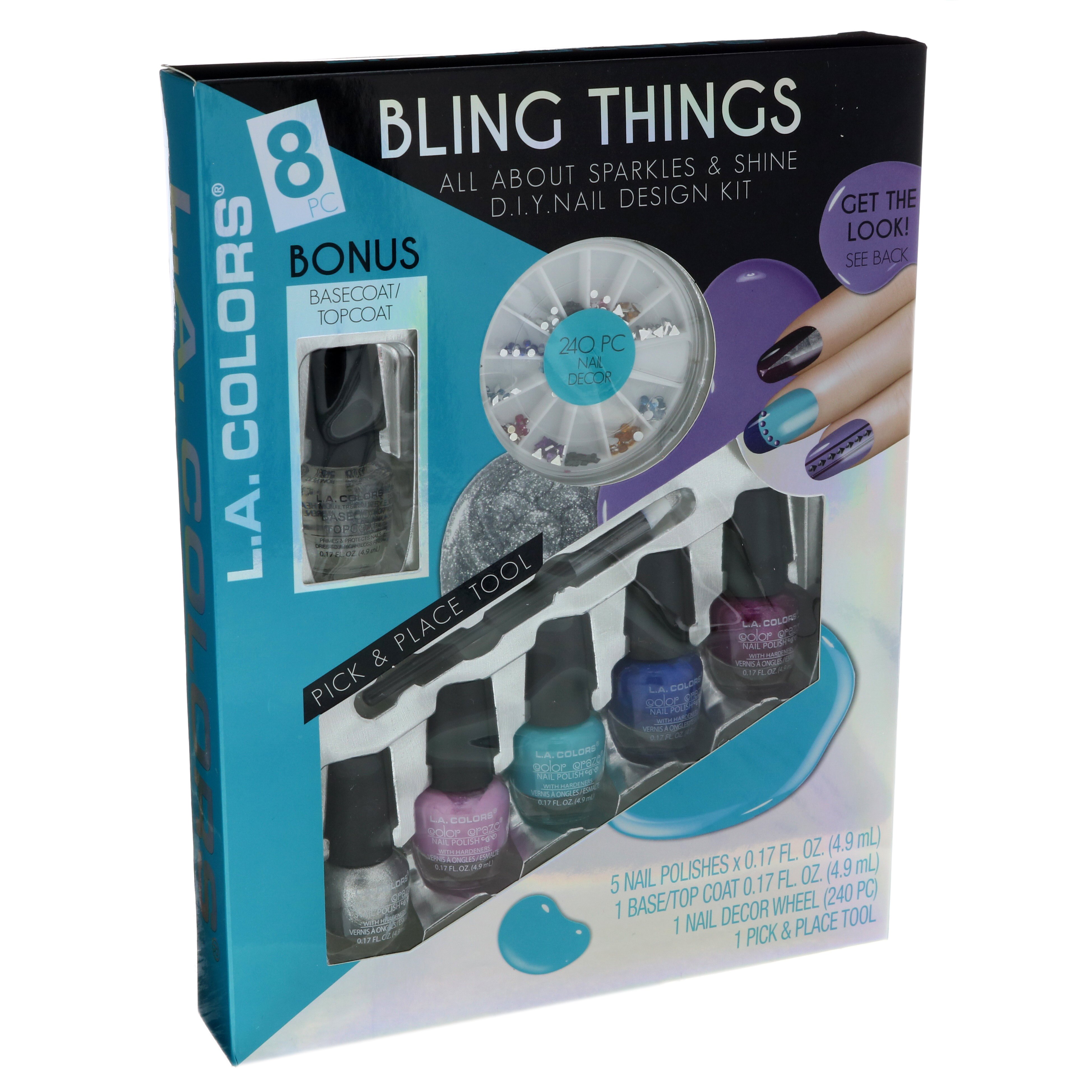 L A Colors Bling Things Nail Design Kit Shop Manicure Pedicure Tools At H E B