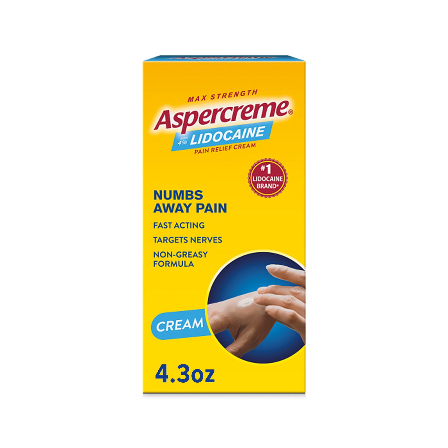 Aspercreme Pain Relieving Creme With Lidocaine Shop Muscle & Joint