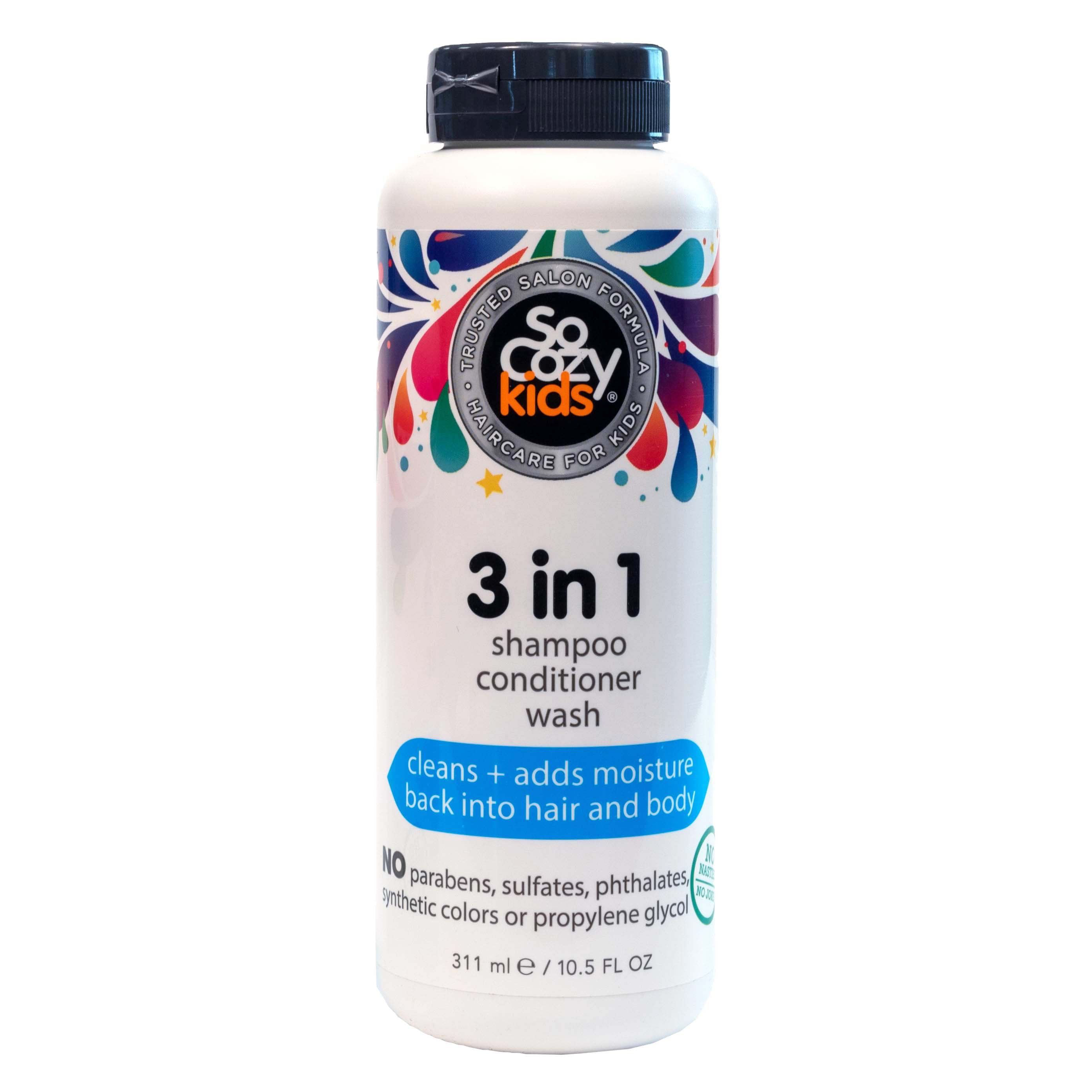 So Cozy Kids 3 in 1 Shampoo + Conditioner + Wash Shop Bath & Hair