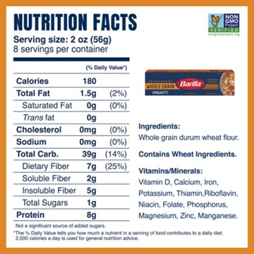 Barilla Whole Grain Spaghetti Pasta