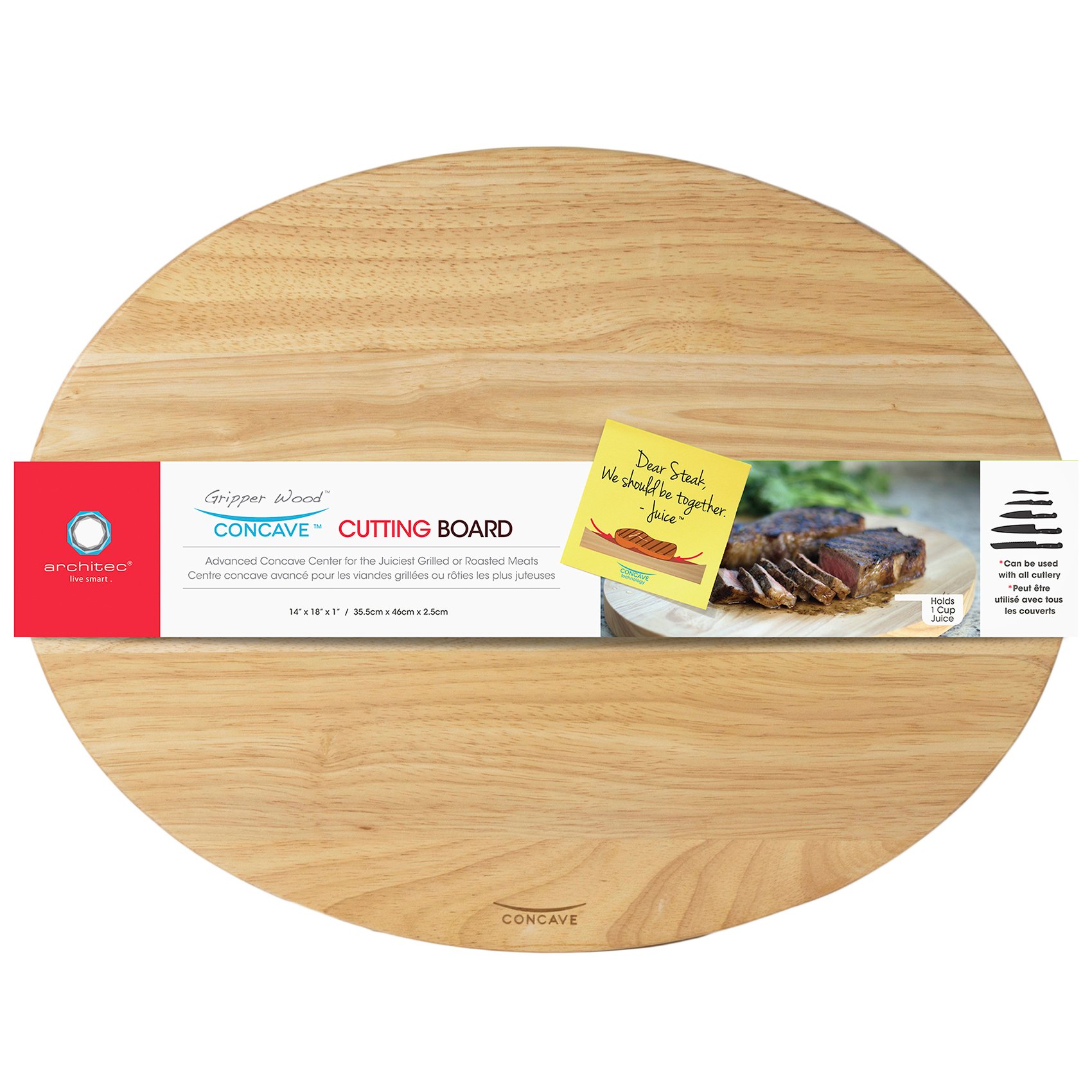 Architec Acacia Gripperwood Cutting Board - Shop Cutting Boards at H-E-B