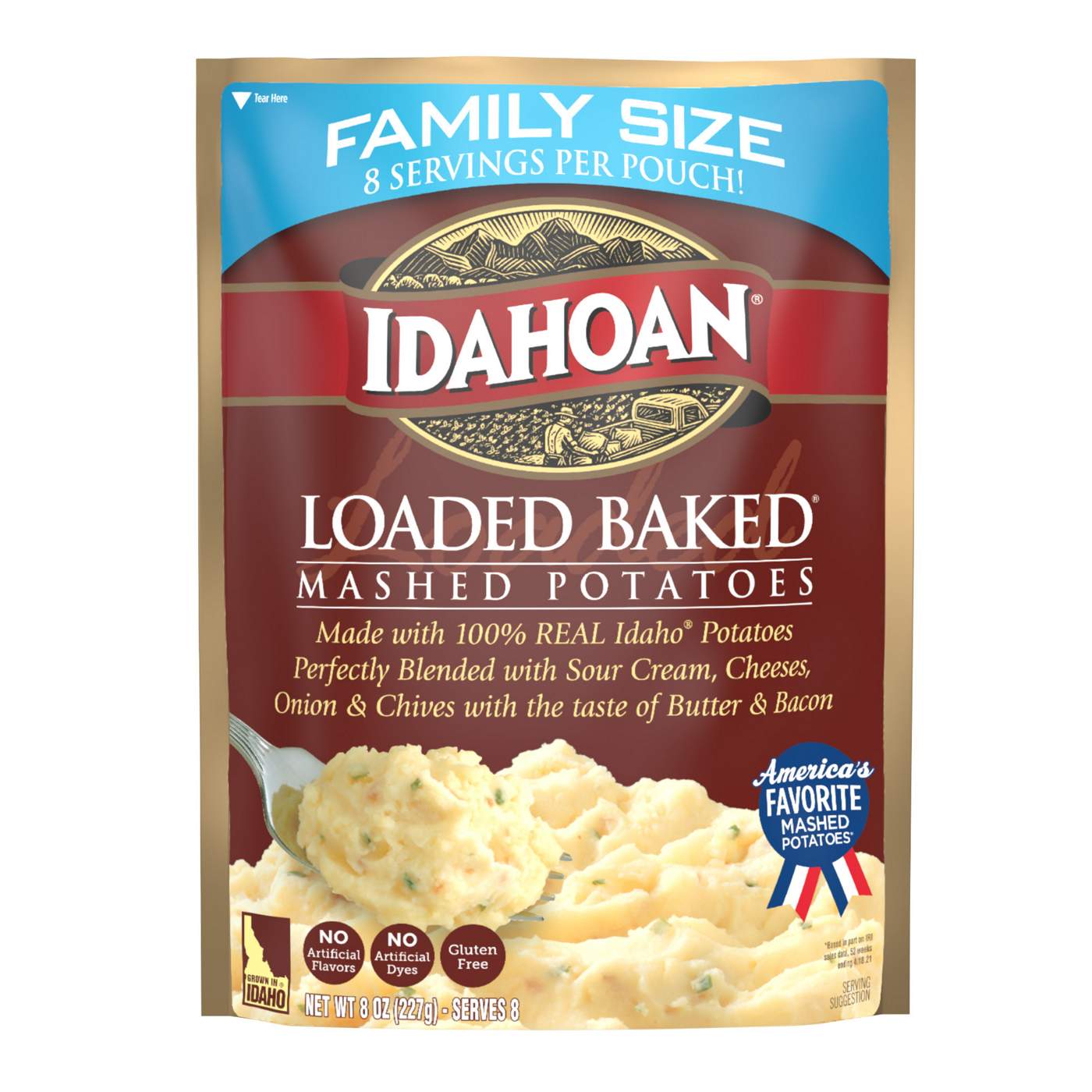 Idahoan Family Size Loaded Baked Mashed Potatoes; image 1 of 5