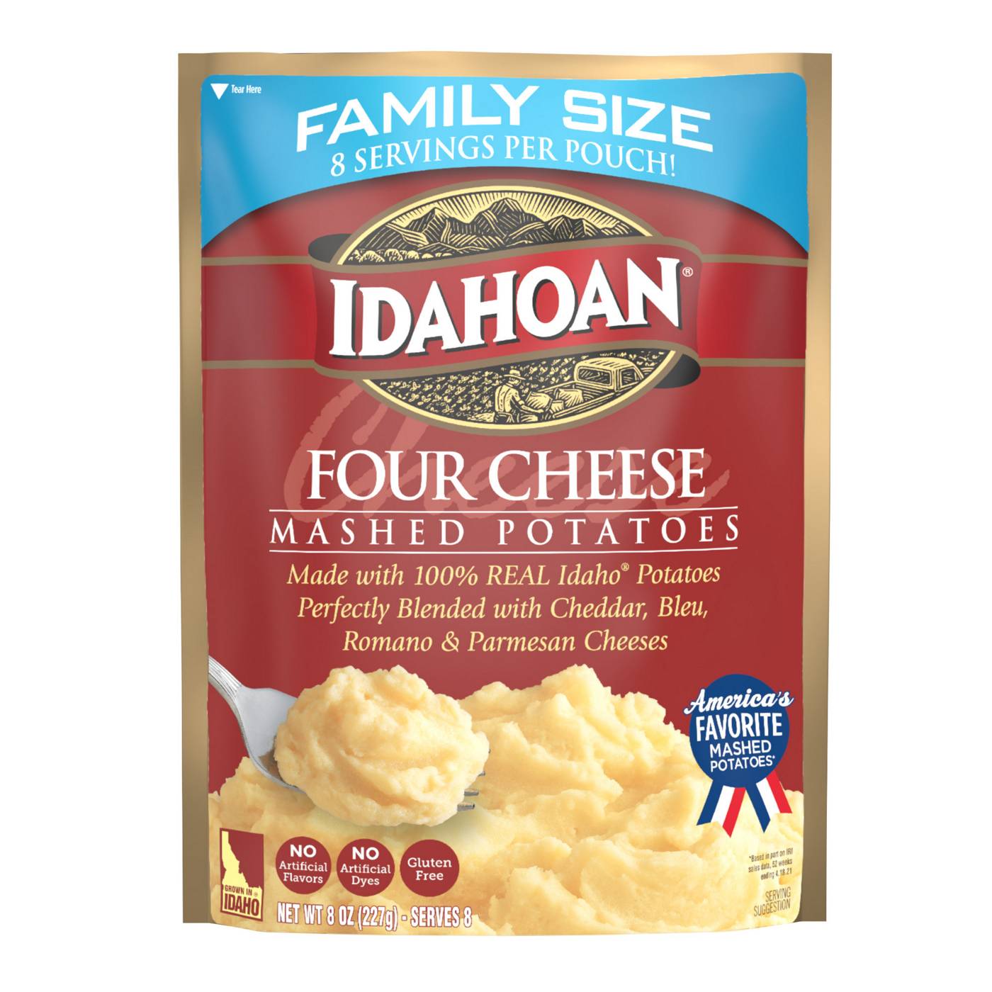 Idahoan Family Size Four Cheese Mashed Potatoes; image 1 of 5