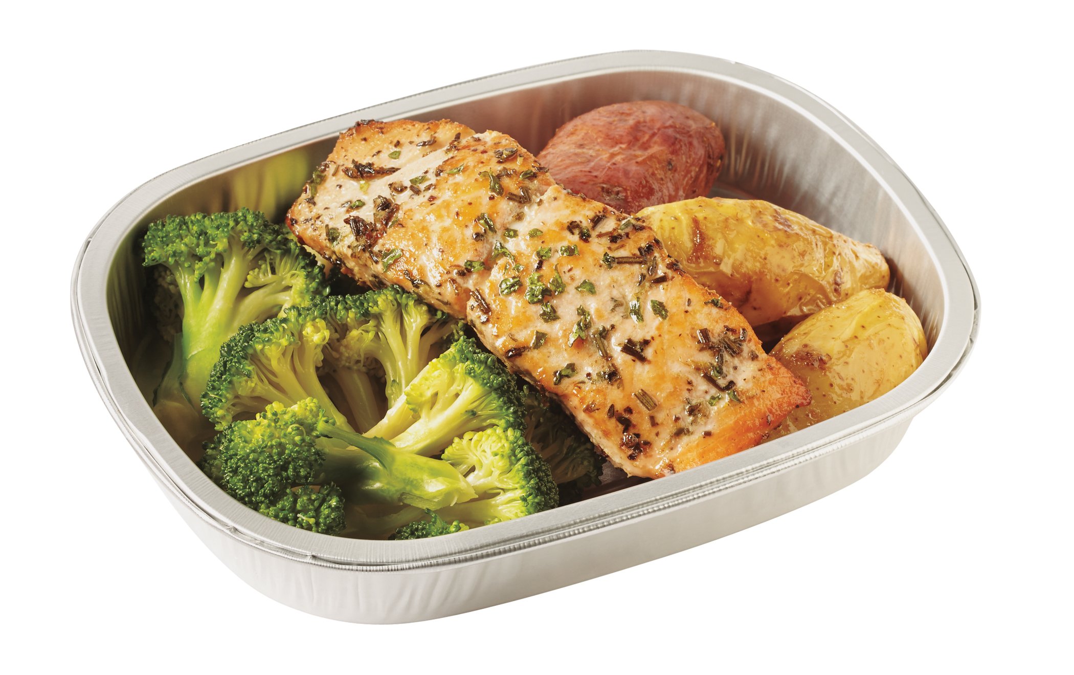 HEB Meal Simple Salmon Filet with Broccoli and Fingerling Potatoes