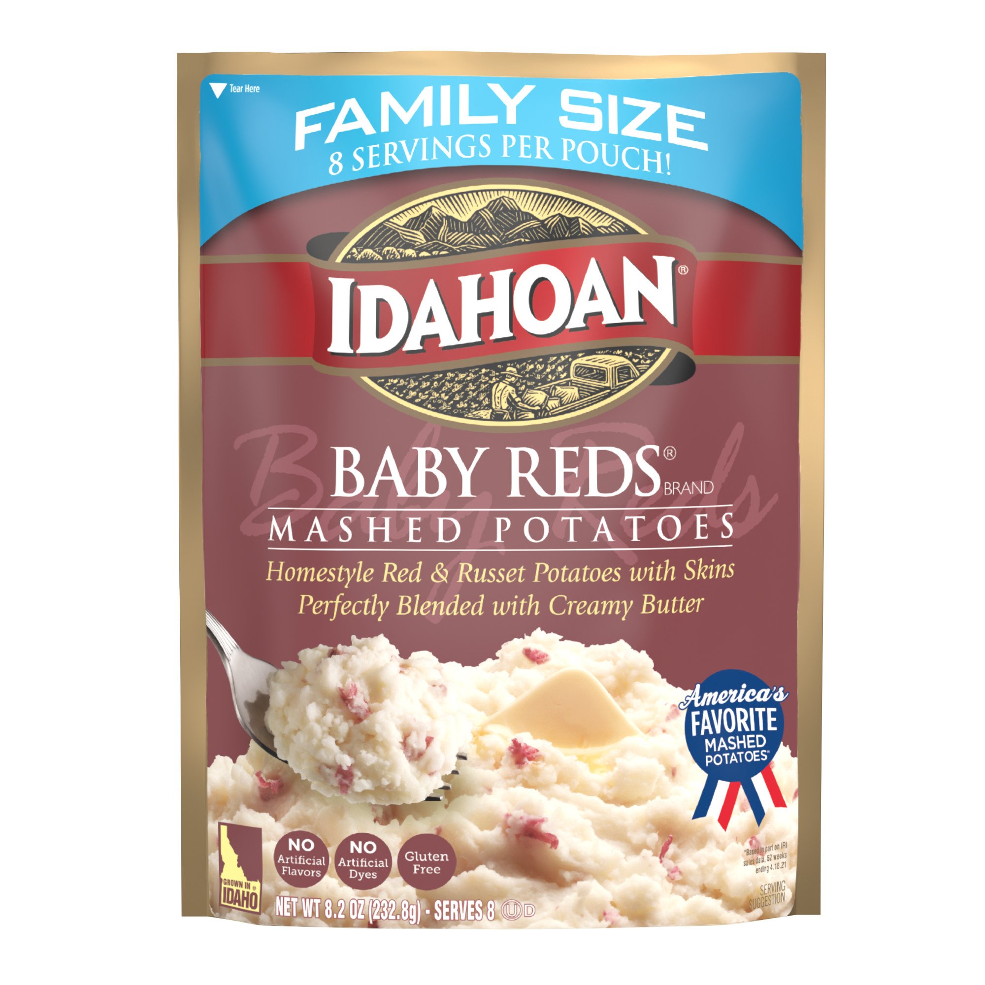 Idahoan Family Size Baby Reds Mashed Potatoes Shop Pantry