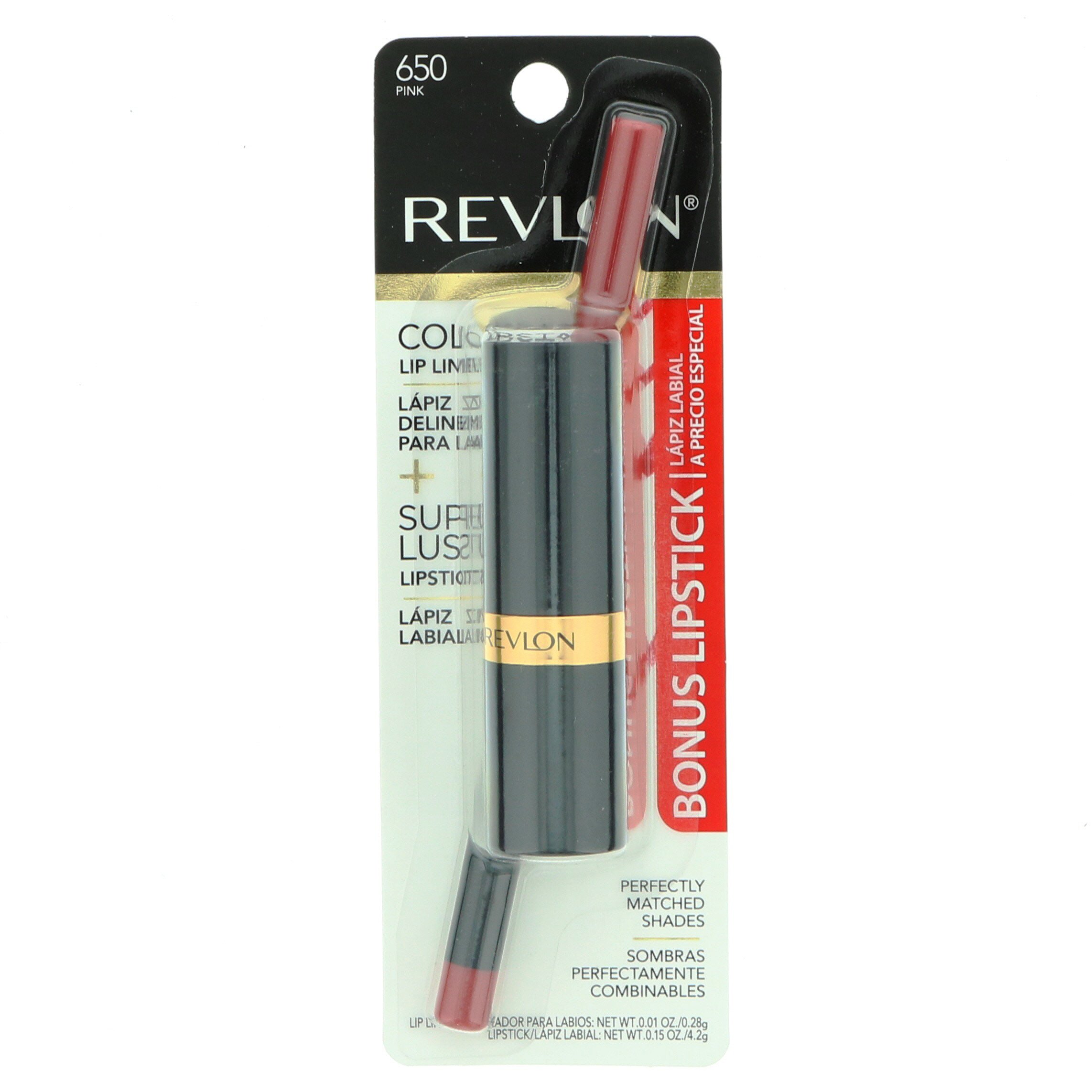 Revlon Super Lustrous Combo Lipstick & Lipliner, Pink Shop Lipstick