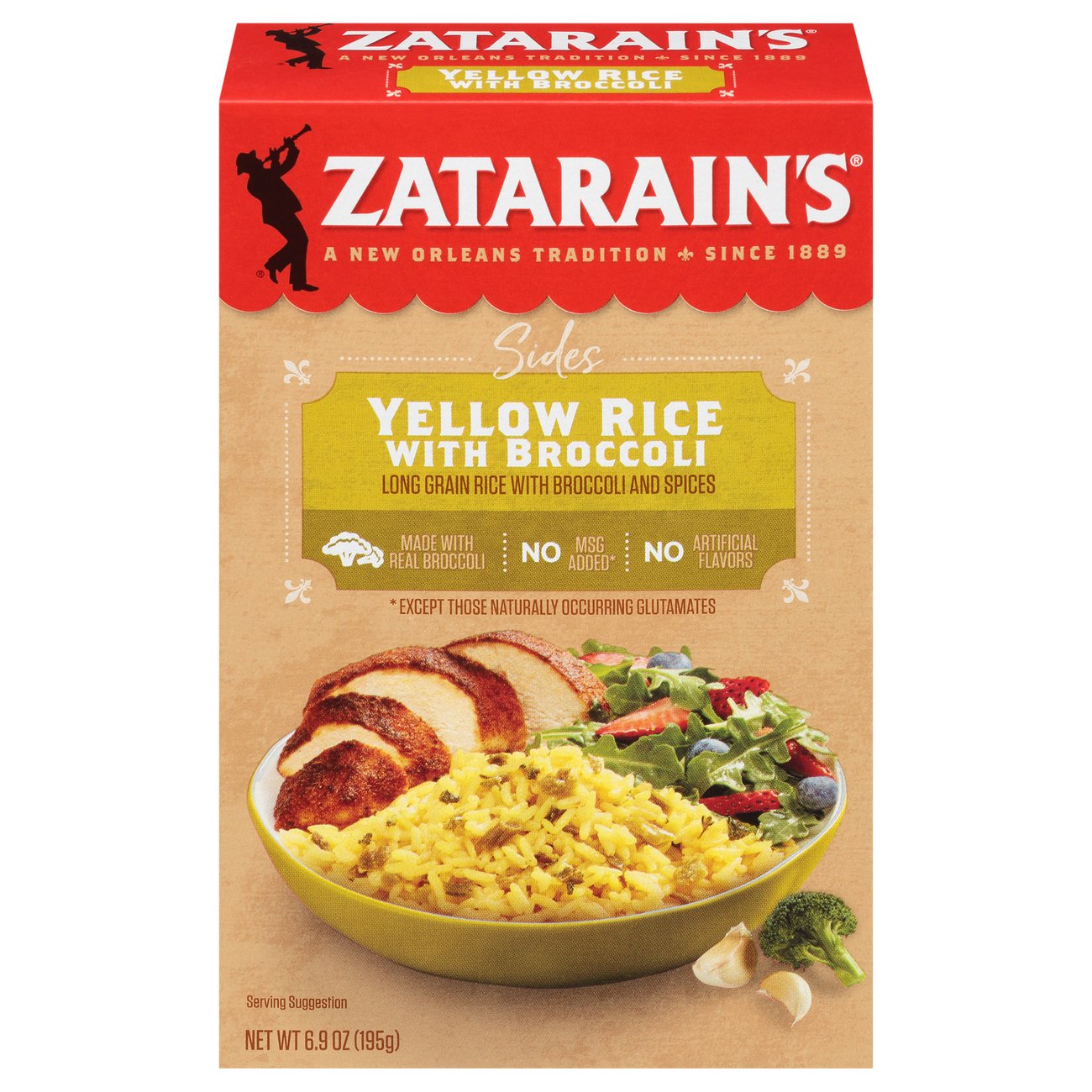 Zatarain's Yellow Rice with Broccoli Shop Rice & Grains at HEB