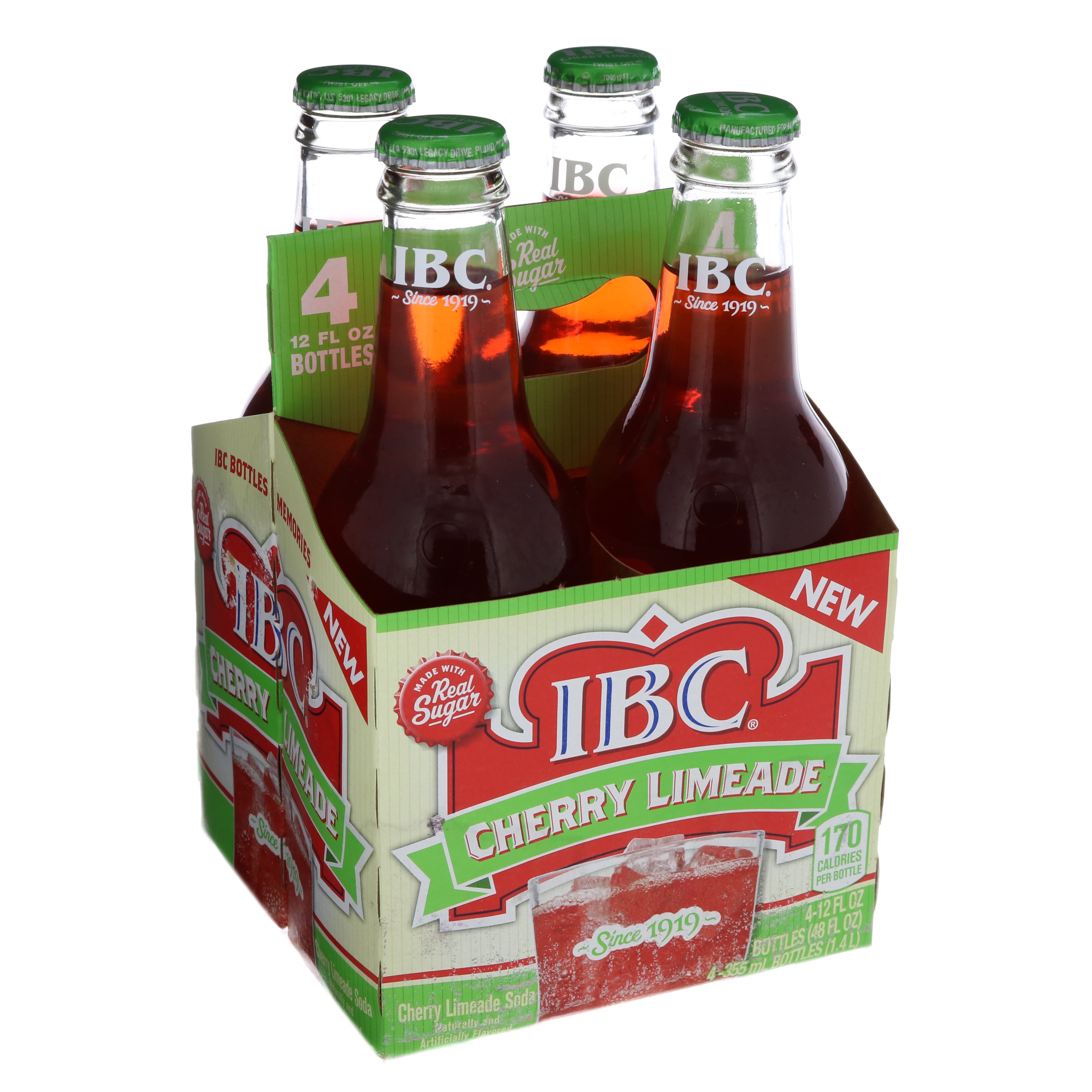 IBC Cherry Limeade 12 oz Bottles Shop Soda at HEB