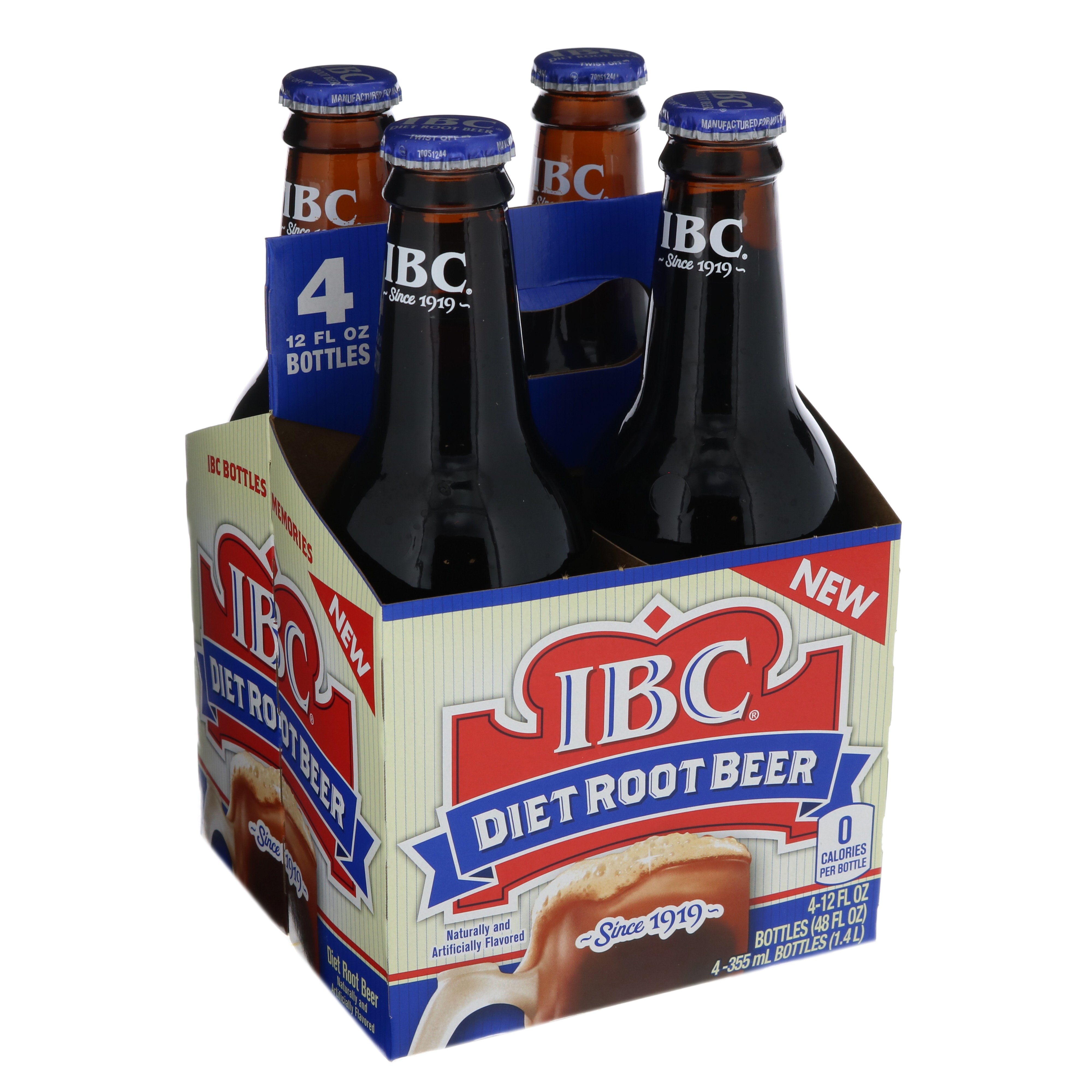 Ibc Diet Root Beer 12 Oz Bottles Shop Soda At H E B