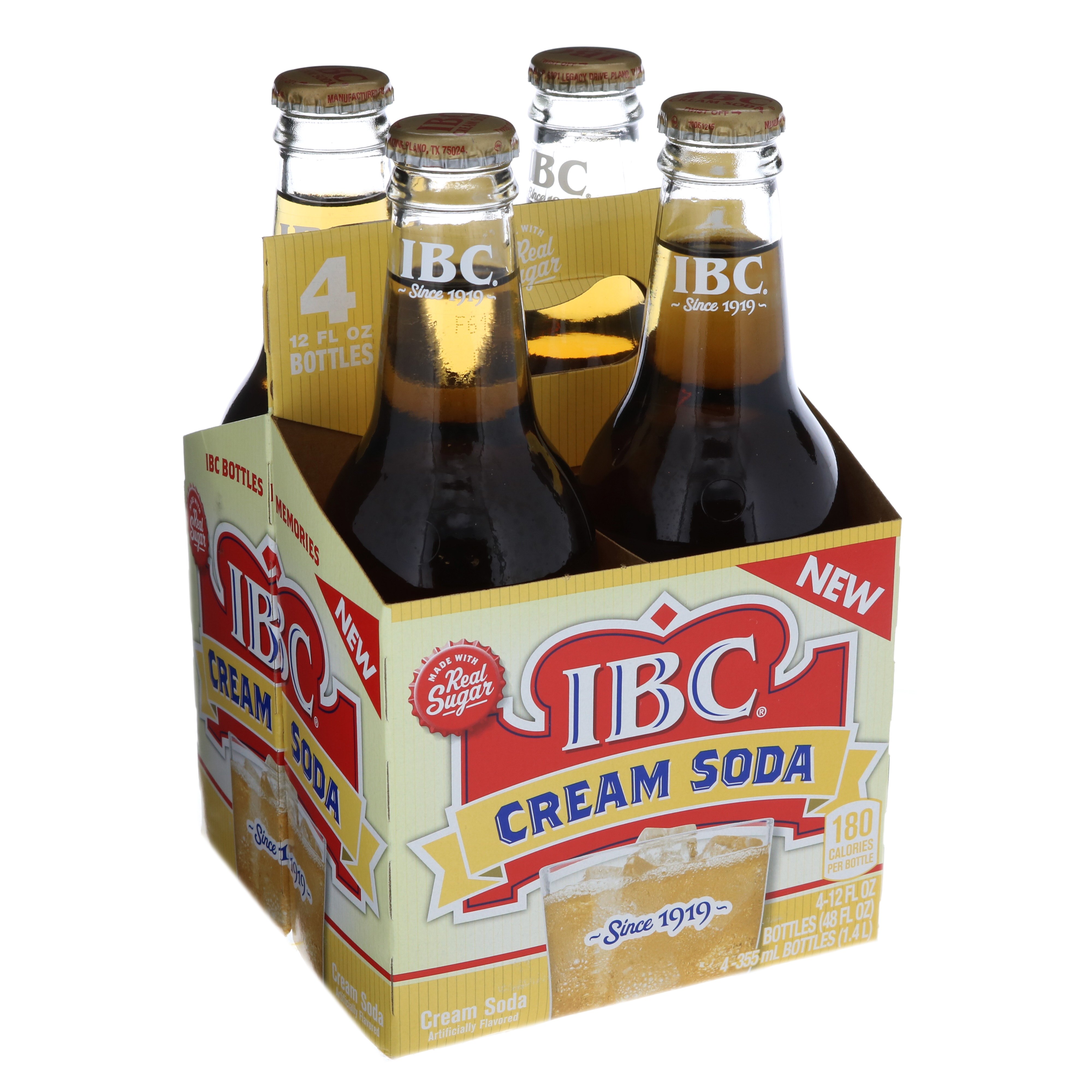 Ibc Cream Soda 12 Oz Bottles Shop Soda At H E B