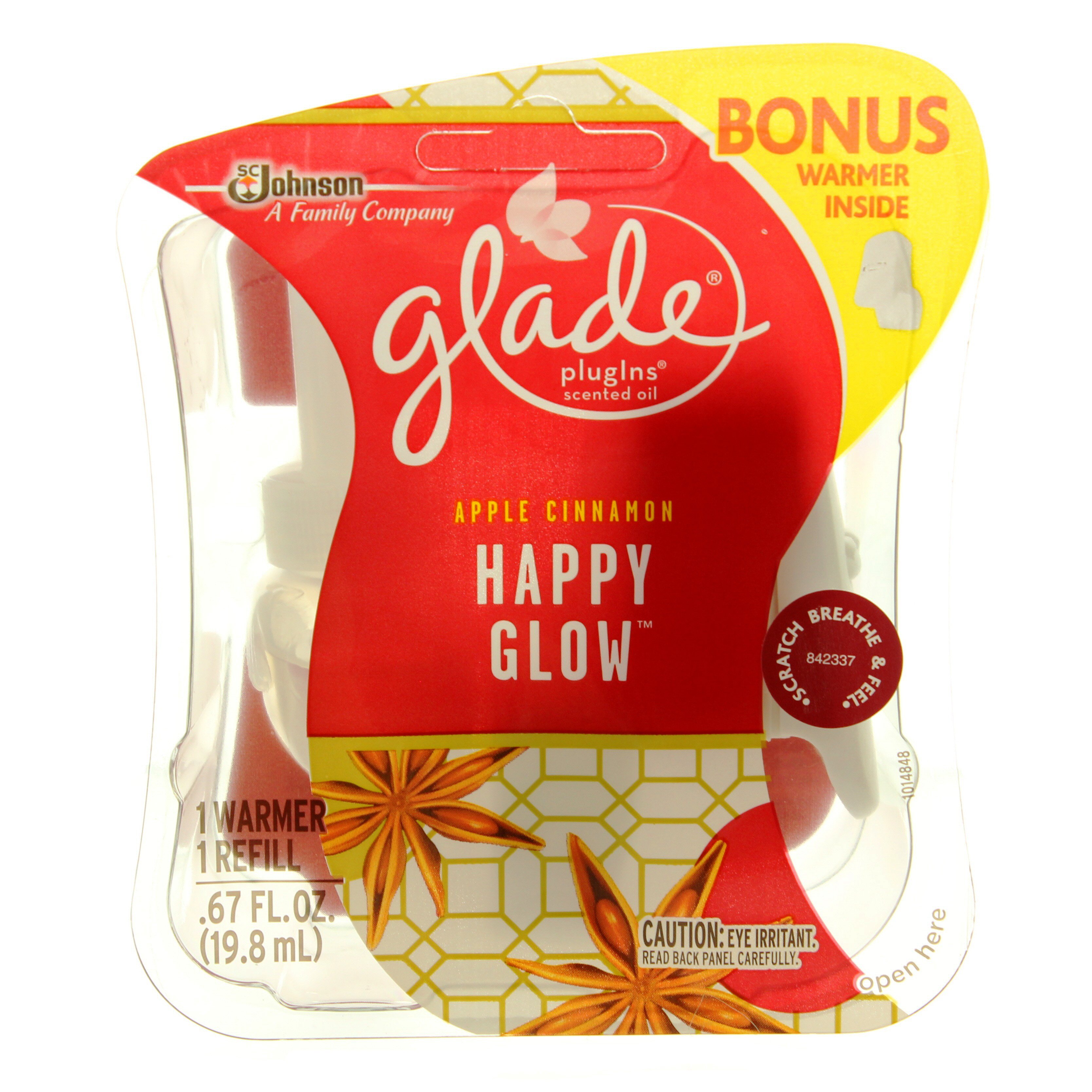 Glade Plugin Warmer & Refill Happy Glow Shop Scented Oils & Wax at HEB