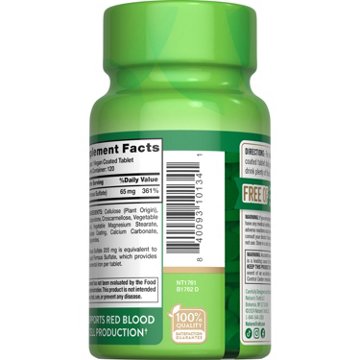 Nature's Truth Iron 65mg Coated Tablets, 120 ct