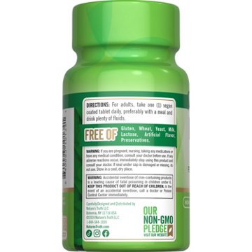 Nature's Truth Iron 65mg Coated Tablets, 120 ct