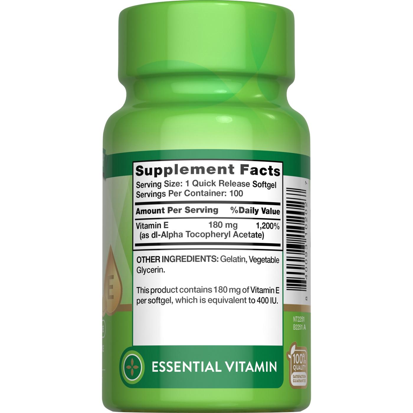 Nature's Truth Vitamin E 400 IU with Natural D-Alpha; image 3 of 4