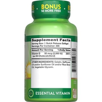 Nature's Truth High Potency Vitamin D3 2000 IU