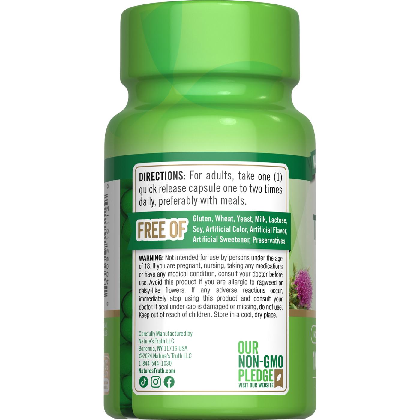 Nature's Truth Milk Thistle Seed Extract Capsules - 1000 mg; image 4 of 4