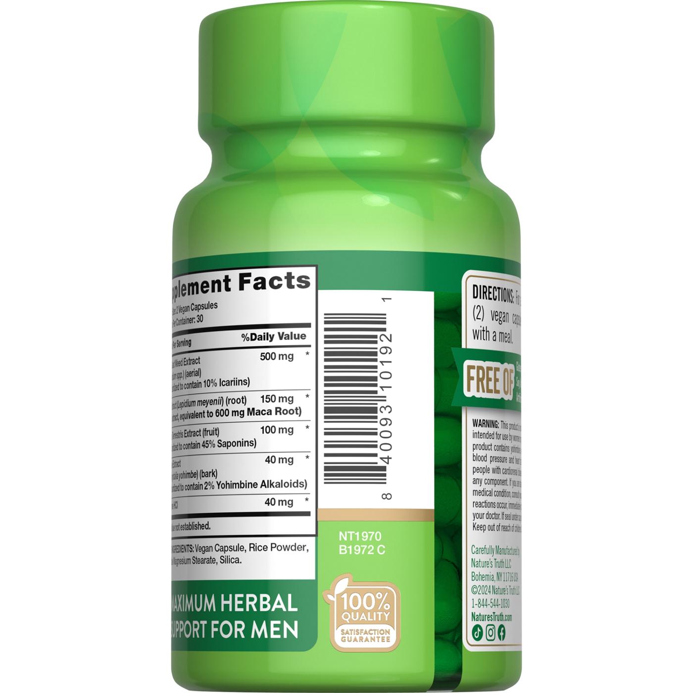 Nature's Truth Horny Goat Weed with Maca Capsules - Shop Herbs