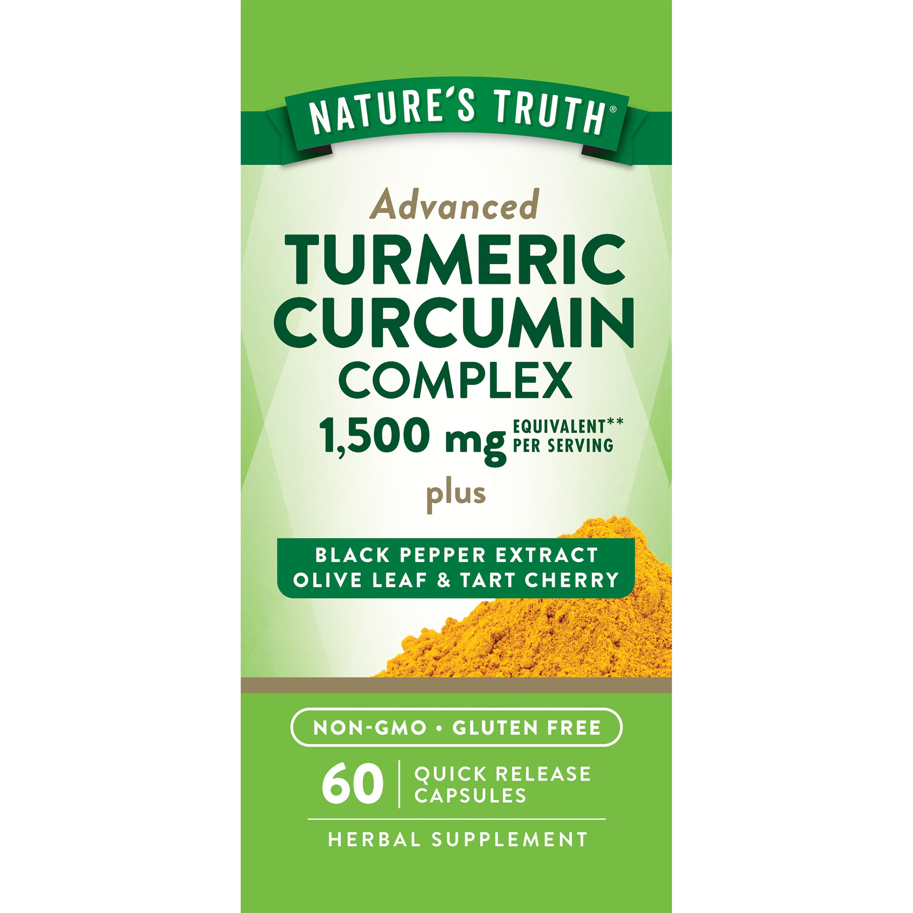 Nature's Truth Turmeric Curcumin Advanced 1500MG Shop Herbs