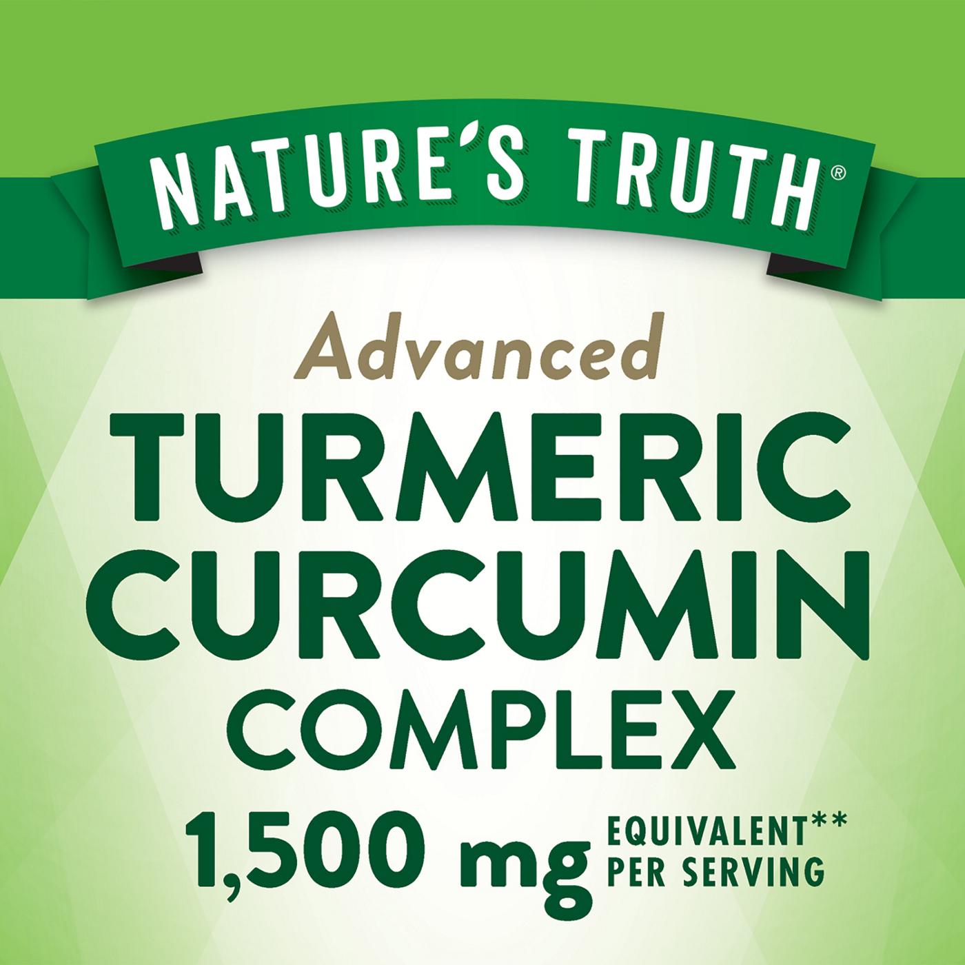 Nature's Truth Turmeric Curcumin Advanced 1500MG; image 5 of 5