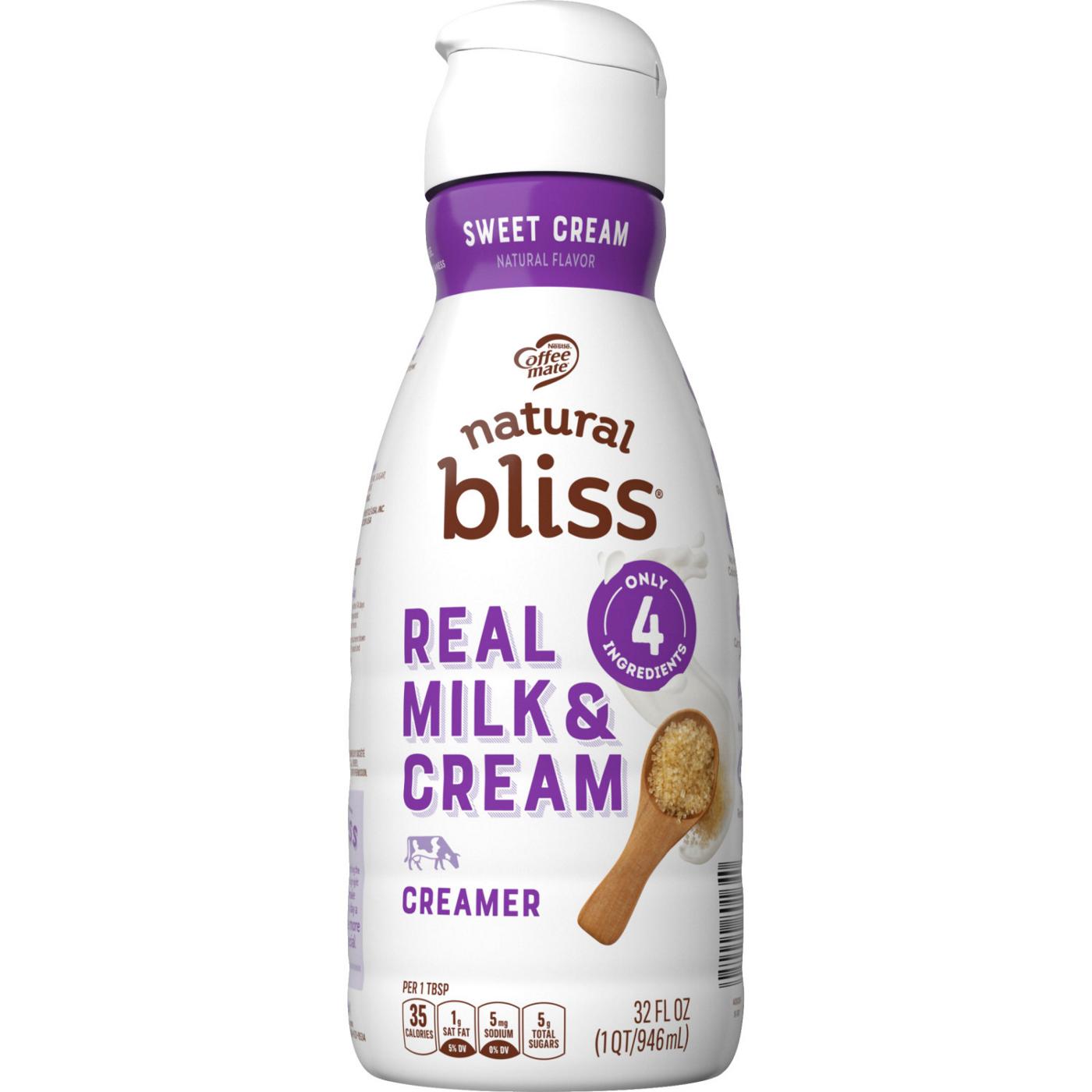 Nestle Coffee Mate Natural Bliss Sweet All-Natural Cream Liquid Coffee Creamer; image 1 of 7