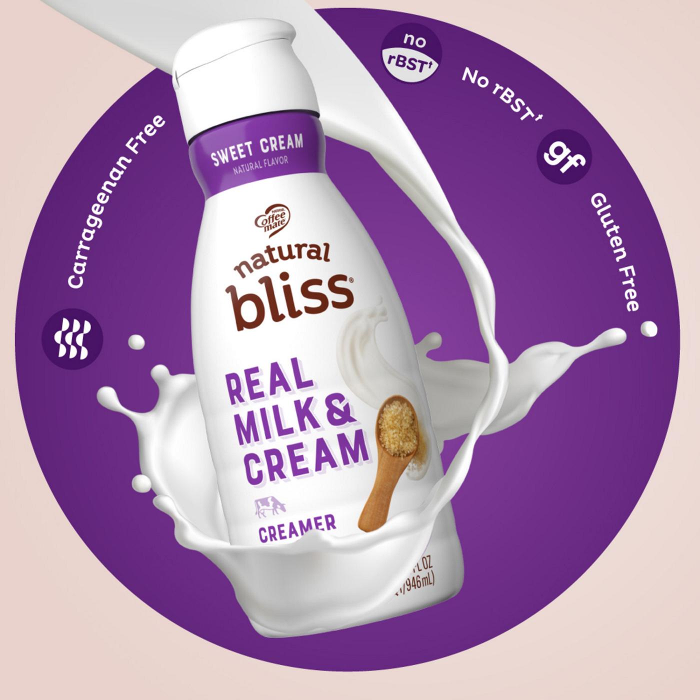 Nestle Coffee Mate Natural Bliss Sweet All-Natural Cream Liquid Coffee Creamer; image 5 of 7