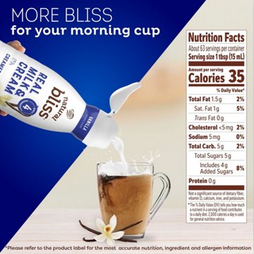 Nestle Coffee Mate Natural Bliss Real Milk & Cream Creamer - Vanilla