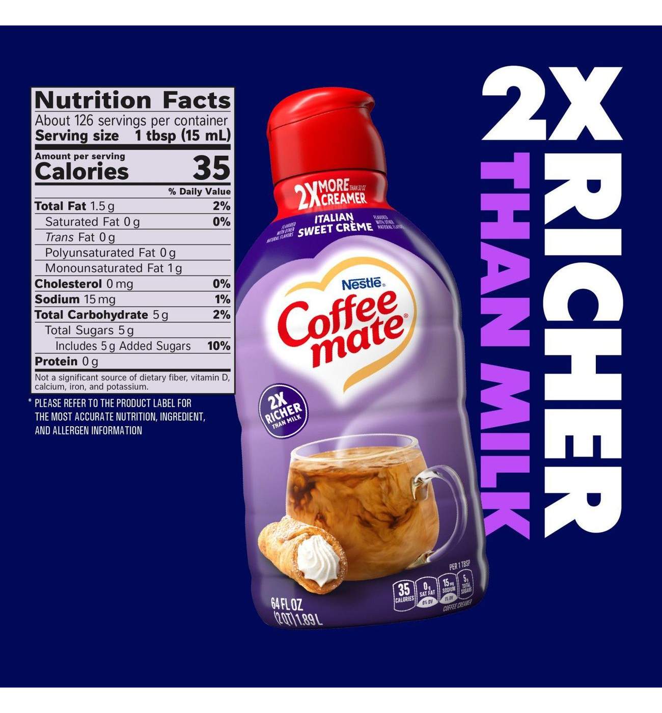 Nestle Coffee Mate Liquid Coffee Creamer - Italian Sweet Creme; image 6 of 8