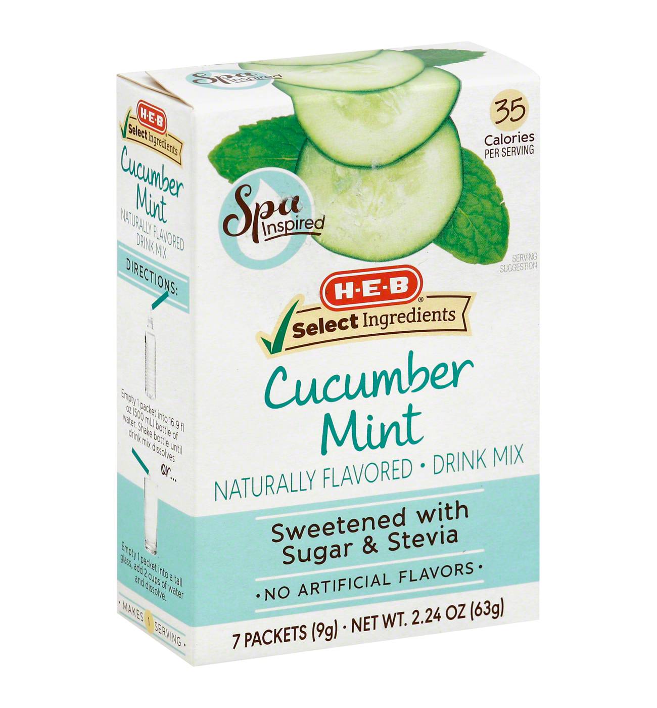 H-E-B Cucumber Mint Water Enhancer; image 1 of 2