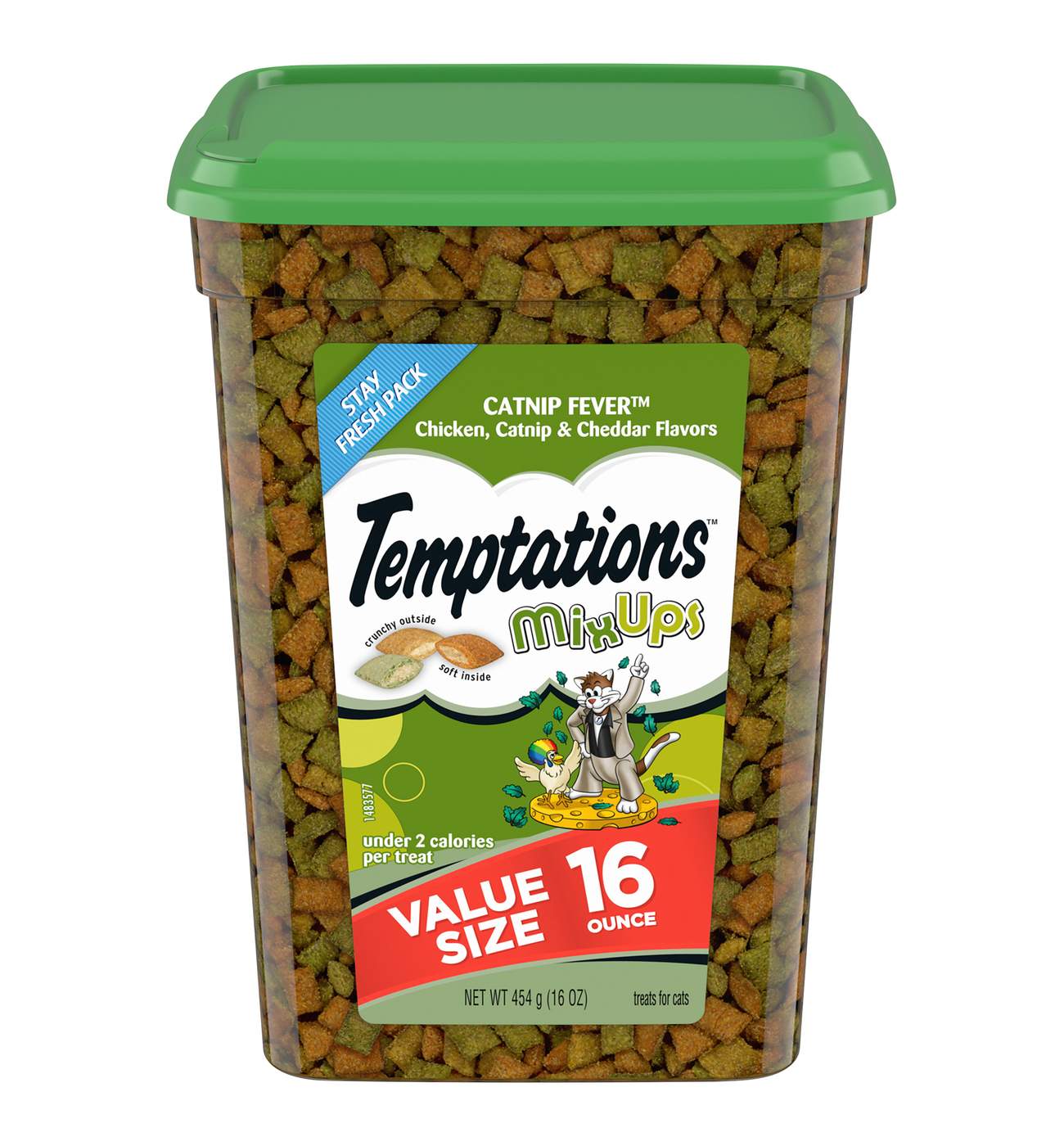 Temptations MixUps Crunchy & Soft Cat Treats Catnip Fever Flavor; image 1 of 5