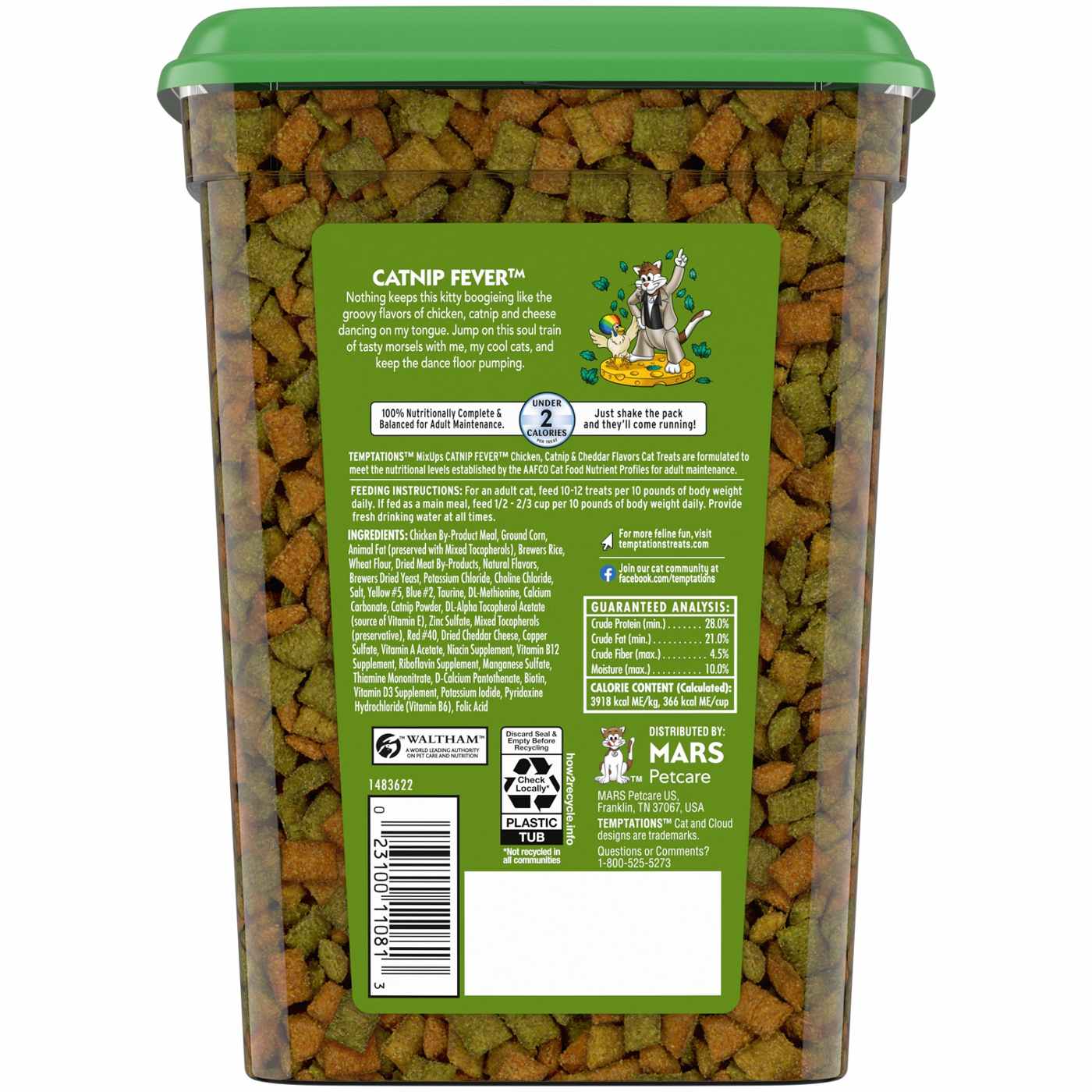 Temptations MixUps Crunchy & Soft Cat Treats Catnip Fever Flavor Shop