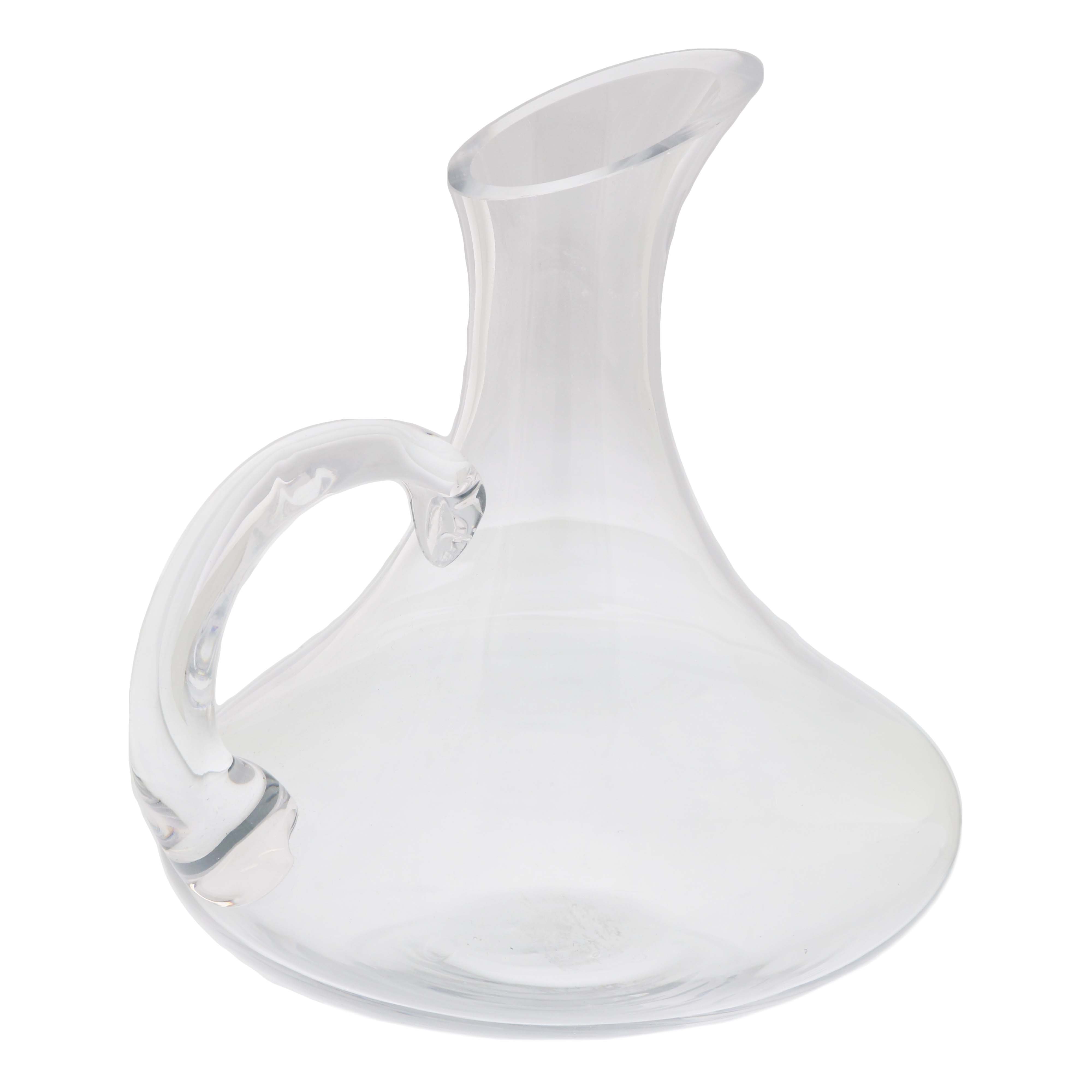 Circle Glass Wine Decanter With Handle Shop Pitchers & Dispensers at HEB