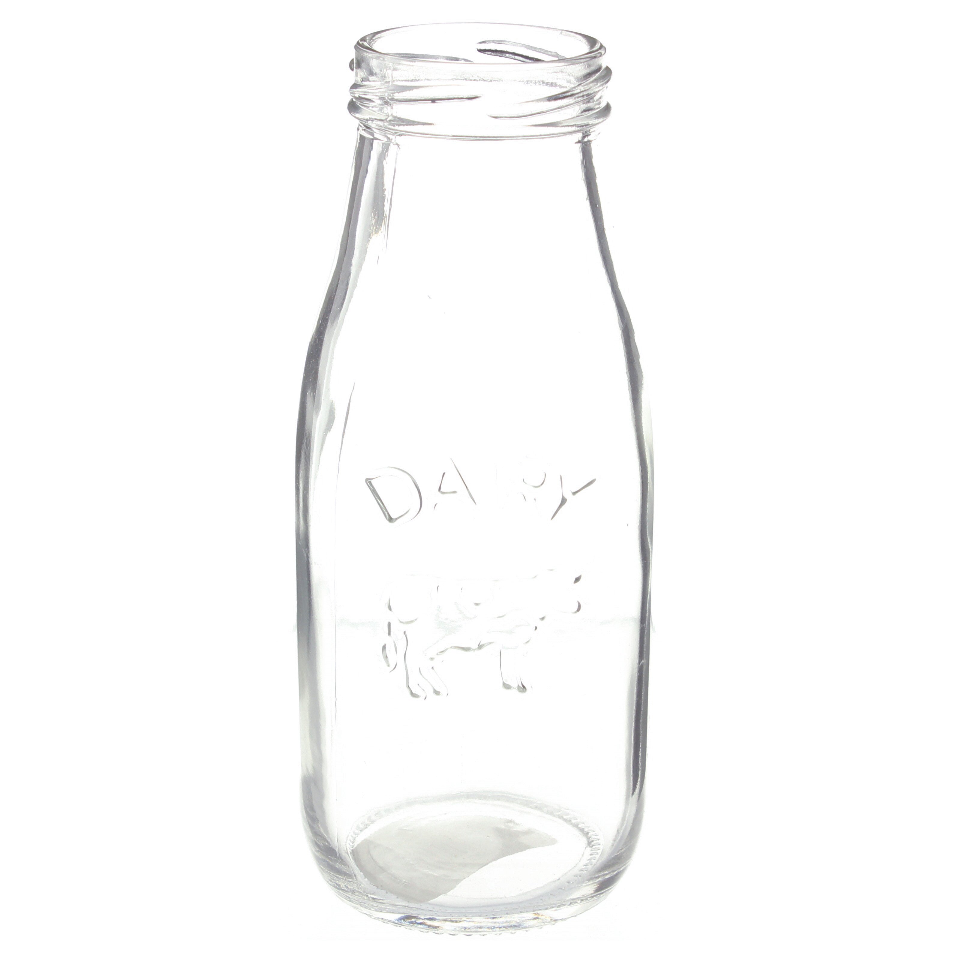 Destination Holiday Summer Milk Bottle Glass with Straw - Blue - Shop  Glasses & Mugs at H-E-B