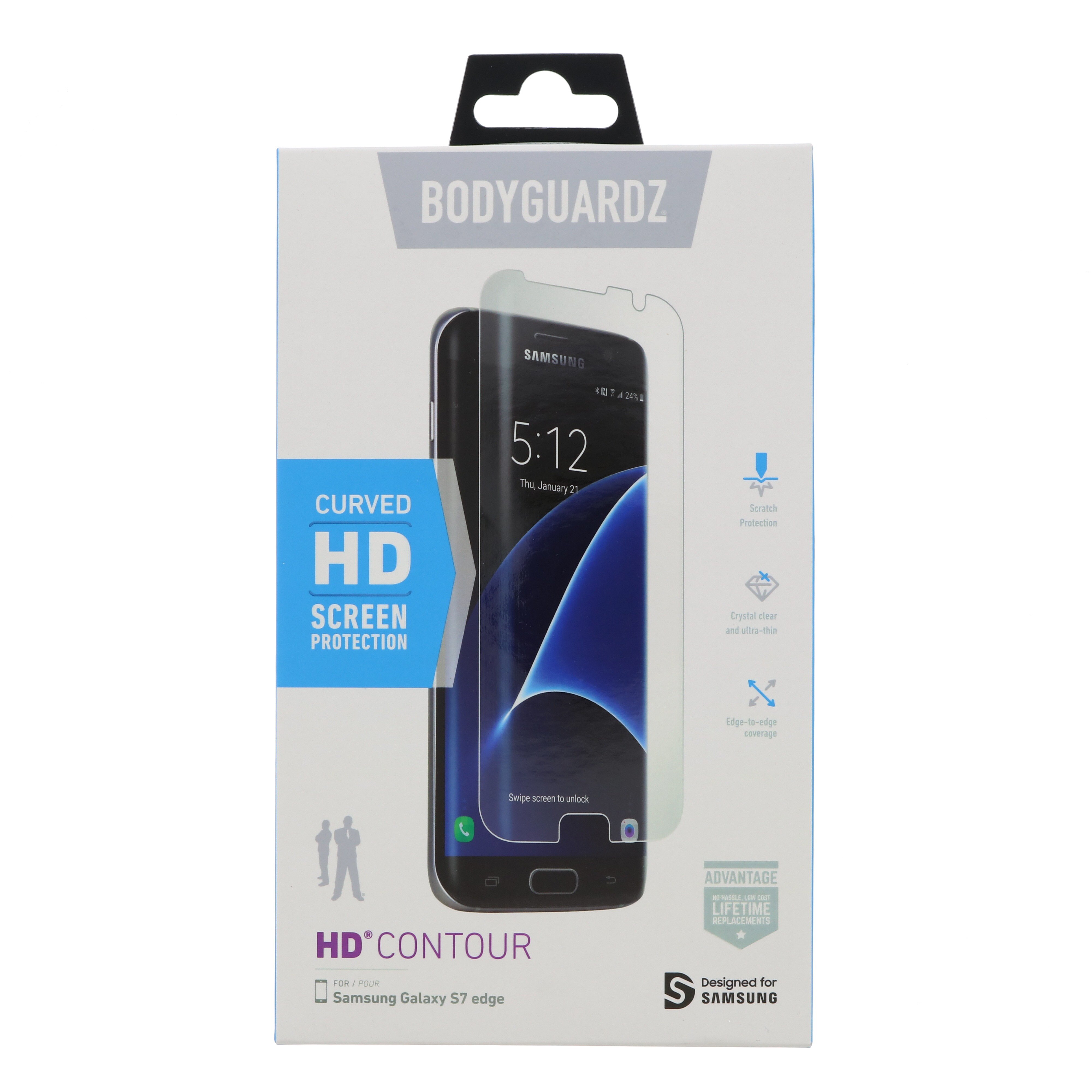 BodyGuardz Galaxy S7 Curved HD Screen Protection - Shop at H-E-B 