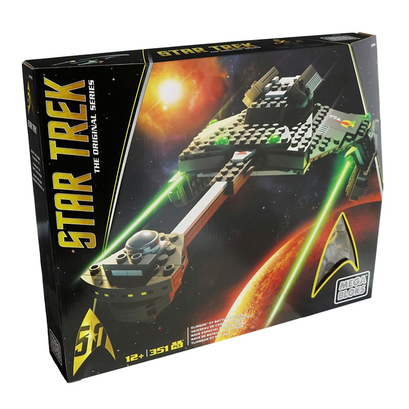 Star Trek Klingon D7 Battle Cruiser Set Construx Mega Bloks NEW SEALED Blocks 