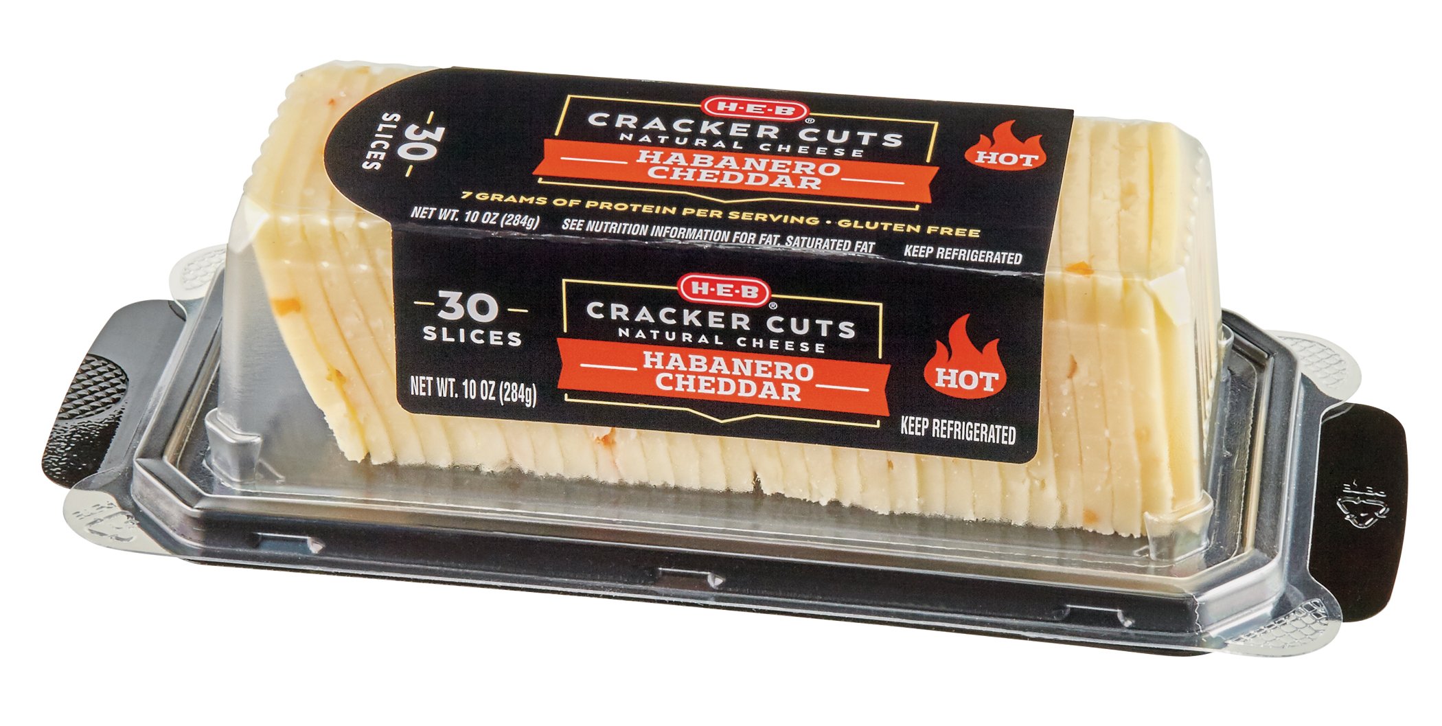 HEB Habanero Cheddar Cheese Cracker Cuts Shop Cheese at HEB
