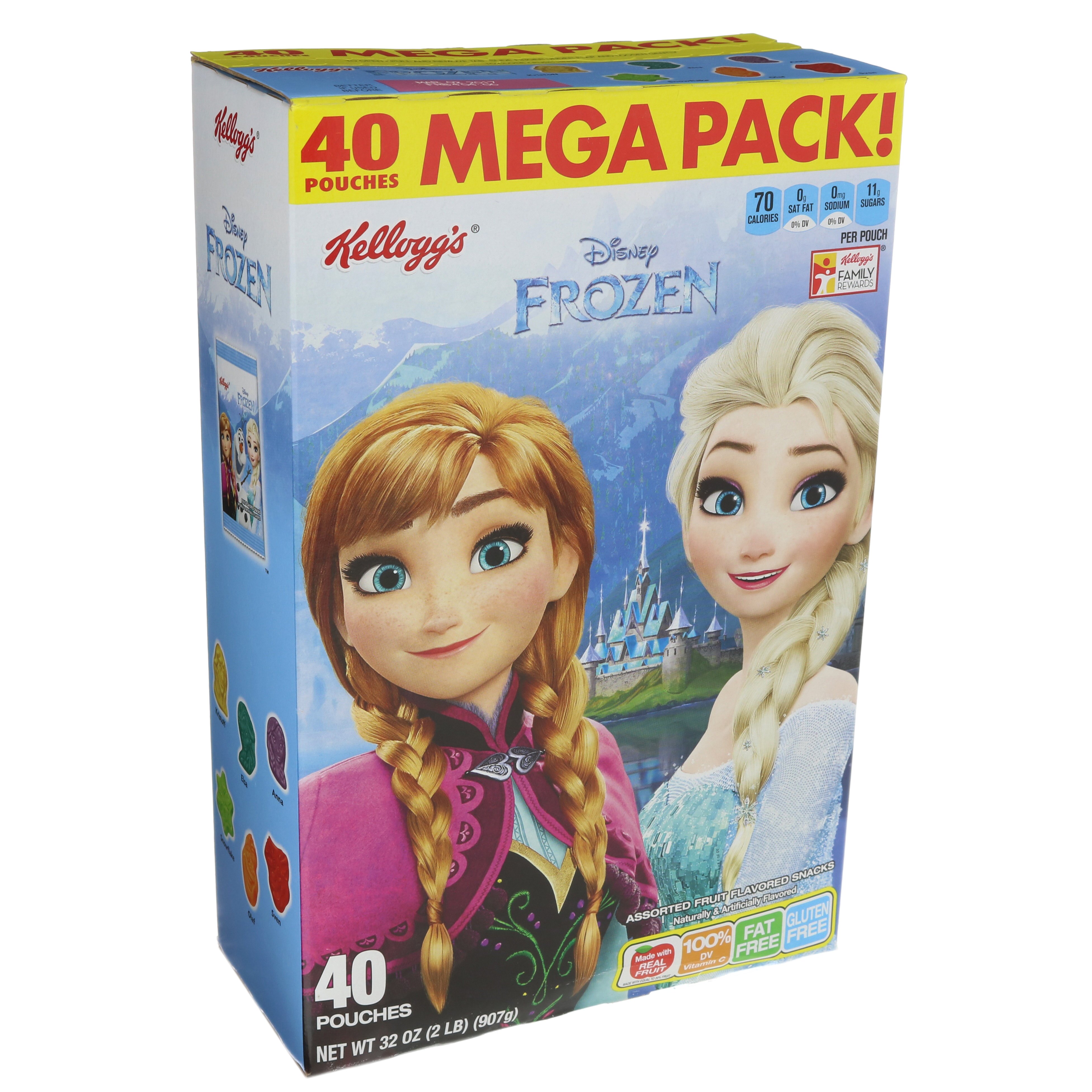 Kellogg's Disney Frozen Fruit Snacks Mega Pack, 40 Pouches Shop Fruit