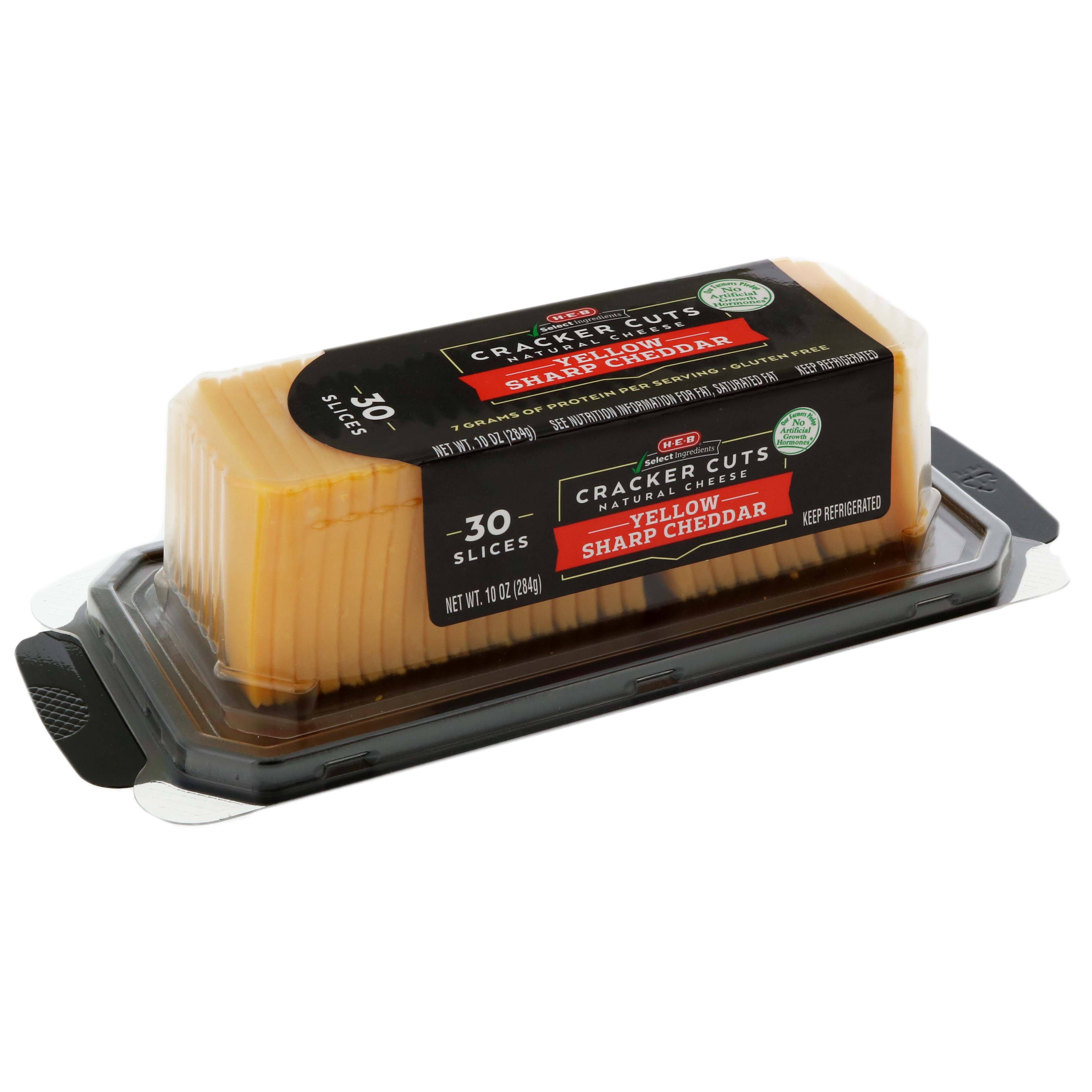 H-E-B Yellow Sharp Cheddar Cracker Cut Cheese - Shop Cheese At H-E-B