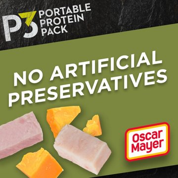 P3 Portable Protein Pack Snack Tray - Turkey, Ham & Cheddar, 2.3 oz