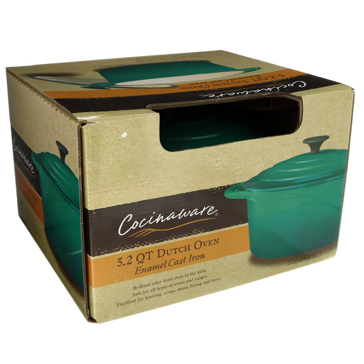 Cocinaware Aqua Enamel Cast Iron Dutch Oven Shop Dutch ovens at HEB