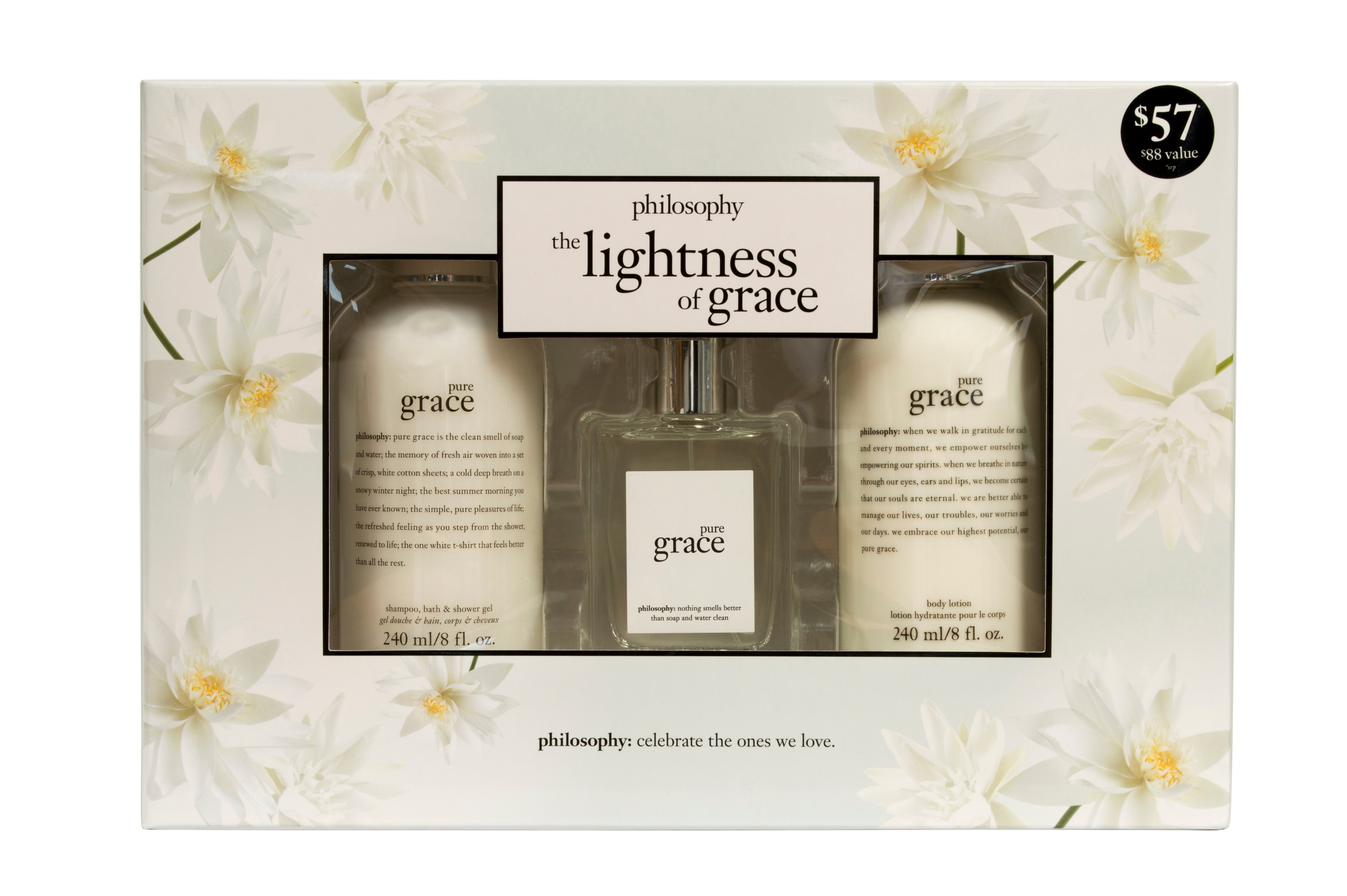 Philosophy The Lightness Of Grace, 3 Piece Gift Set Shop Bath & Skin