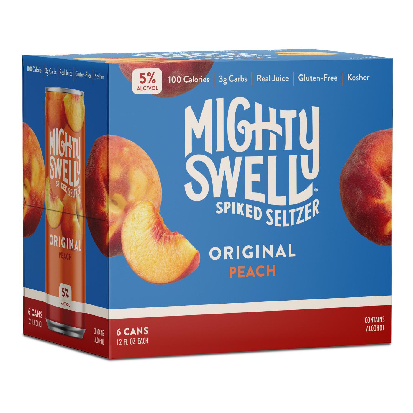 Mighty Swell Spiked Seltzer Peach 6 pk Cans; image 4 of 4