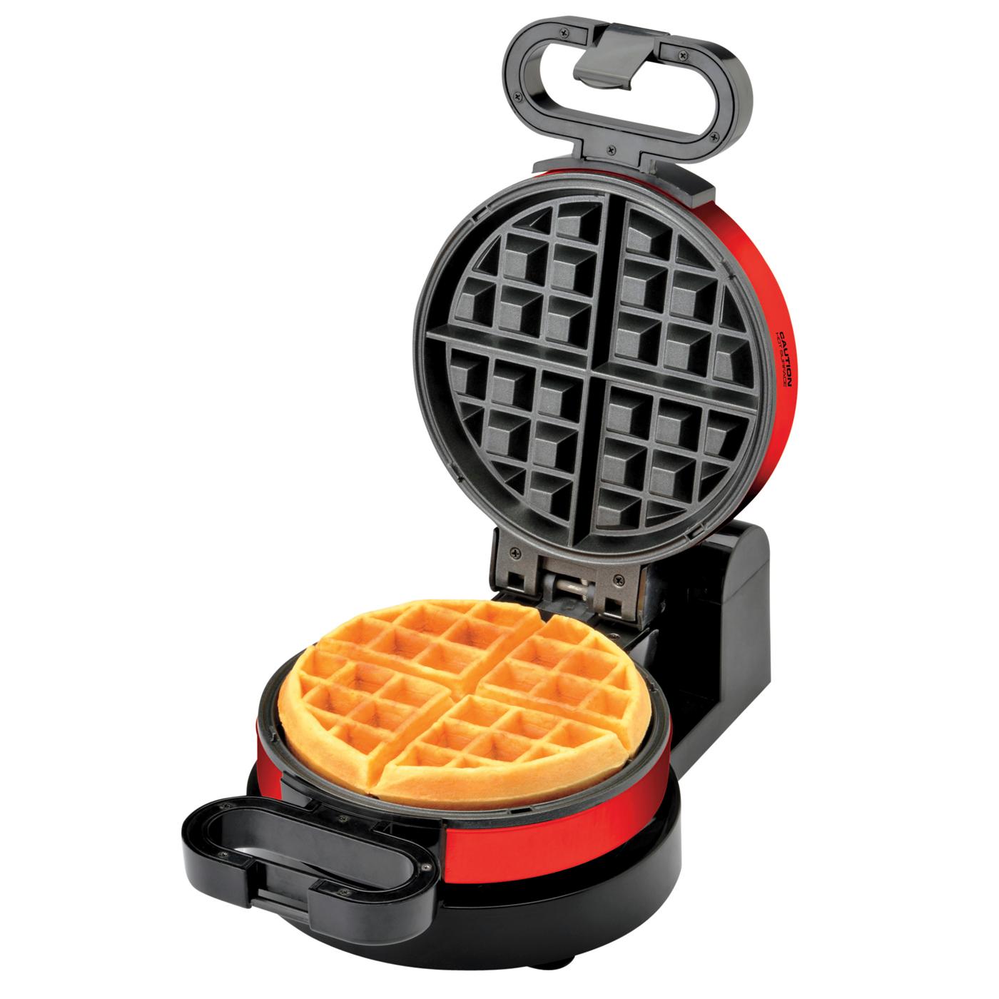 chefstyle Flip Waffle Maker Red Shop Griddles & presses at HEB