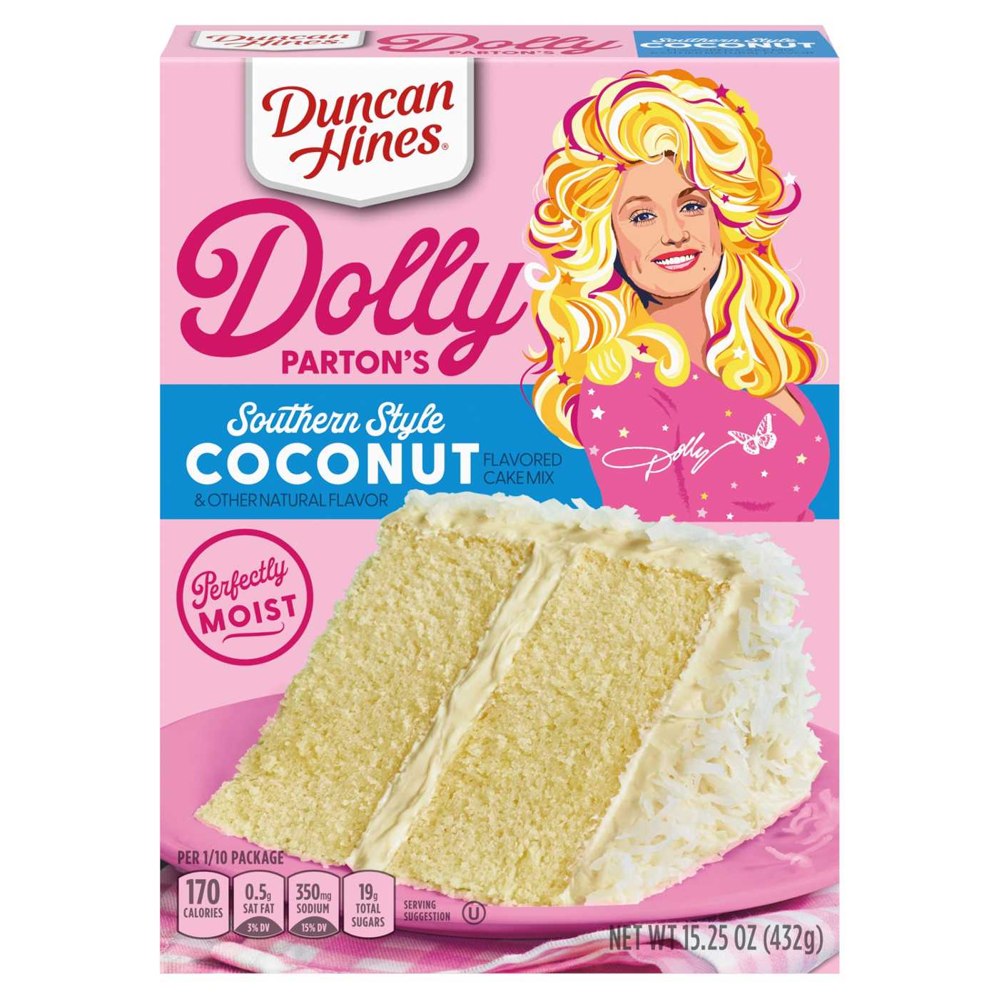 Duncan Hines Dolly Parton's Favorite Southern-Style Coconut Flavored Cake Mix; image 3 of 9