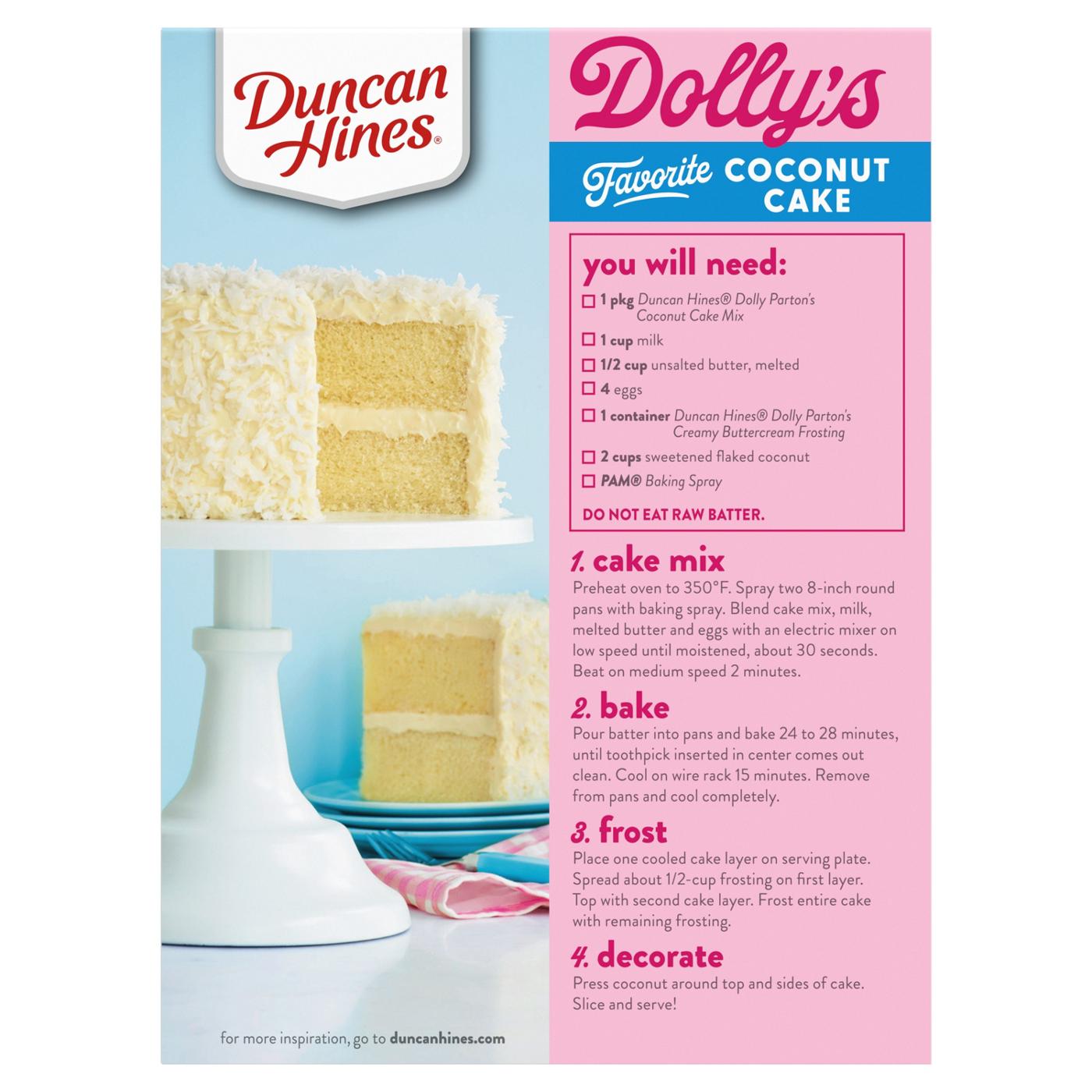 Duncan Hines Dolly Parton's Favorite Southern-Style Coconut Flavored Cake Mix; image 5 of 9