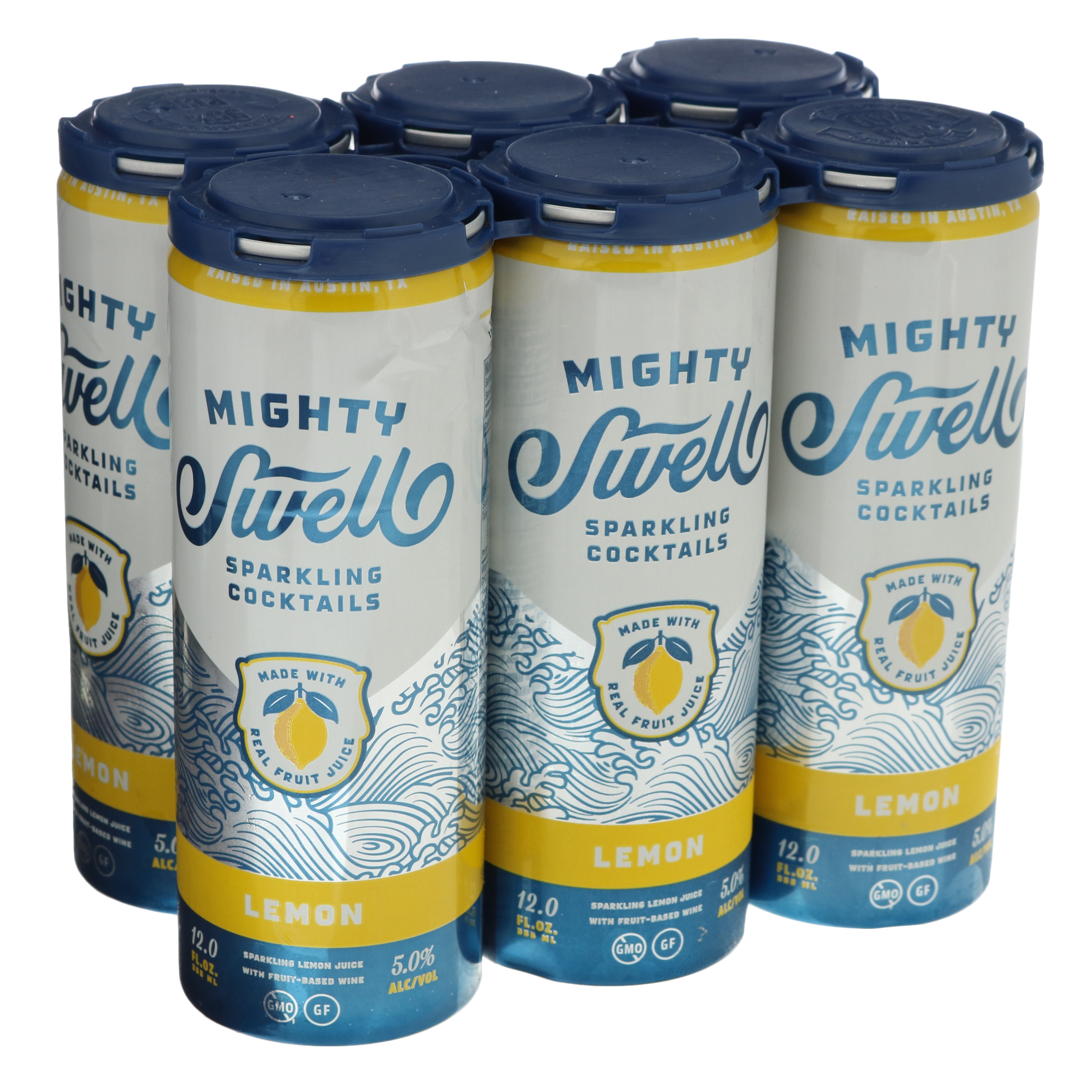 Mighty Swell Lemon Sparkling Cocktail 12 Oz Cans Shop Malt Beverages Coolers At H E B