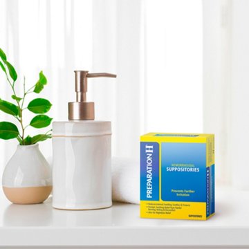 Preparation H Irritation Preventation Hemorrhoid Suppositories, 12 ct